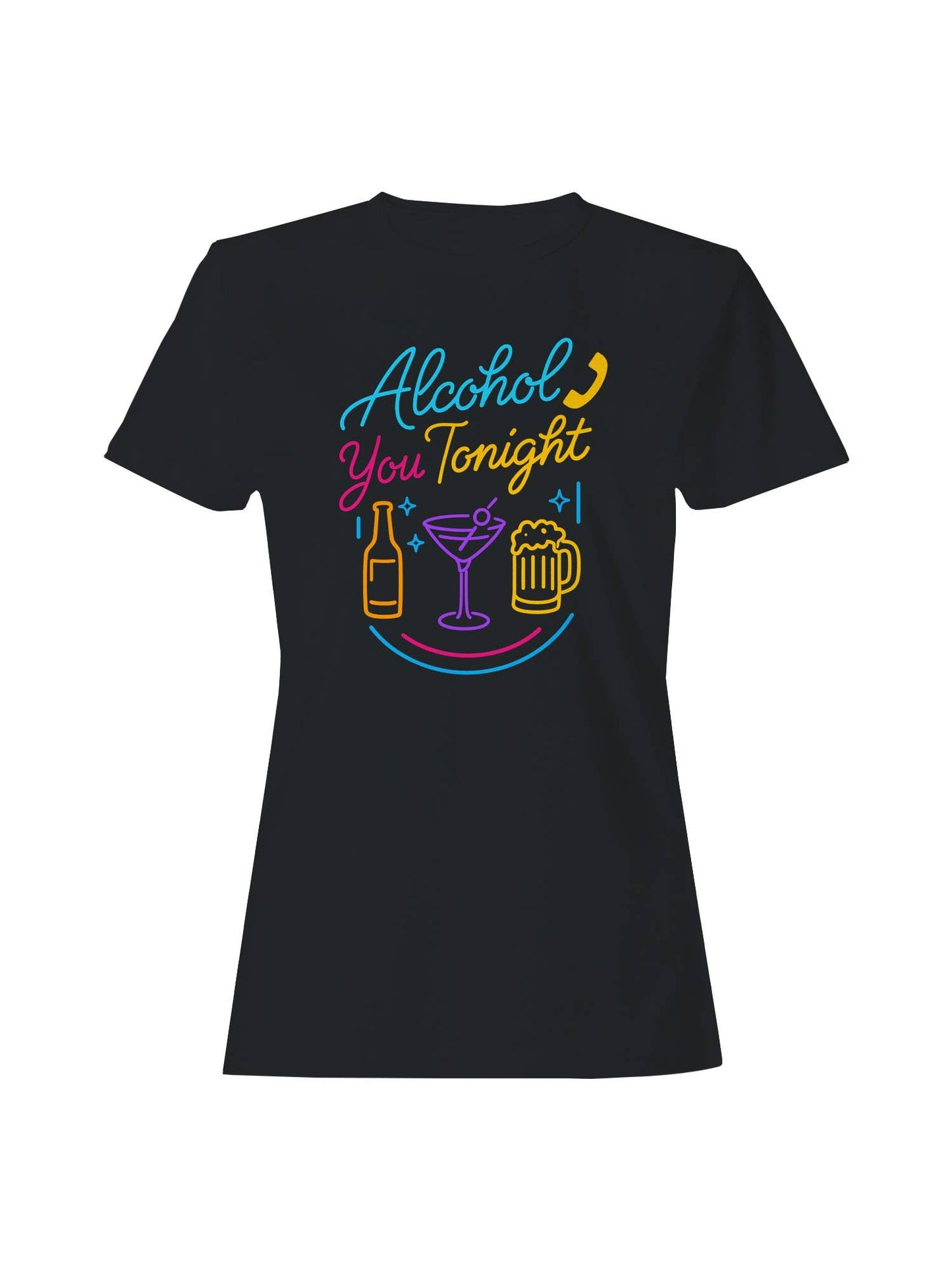 Neon Cocktail Night Fun Women's T-Shirt