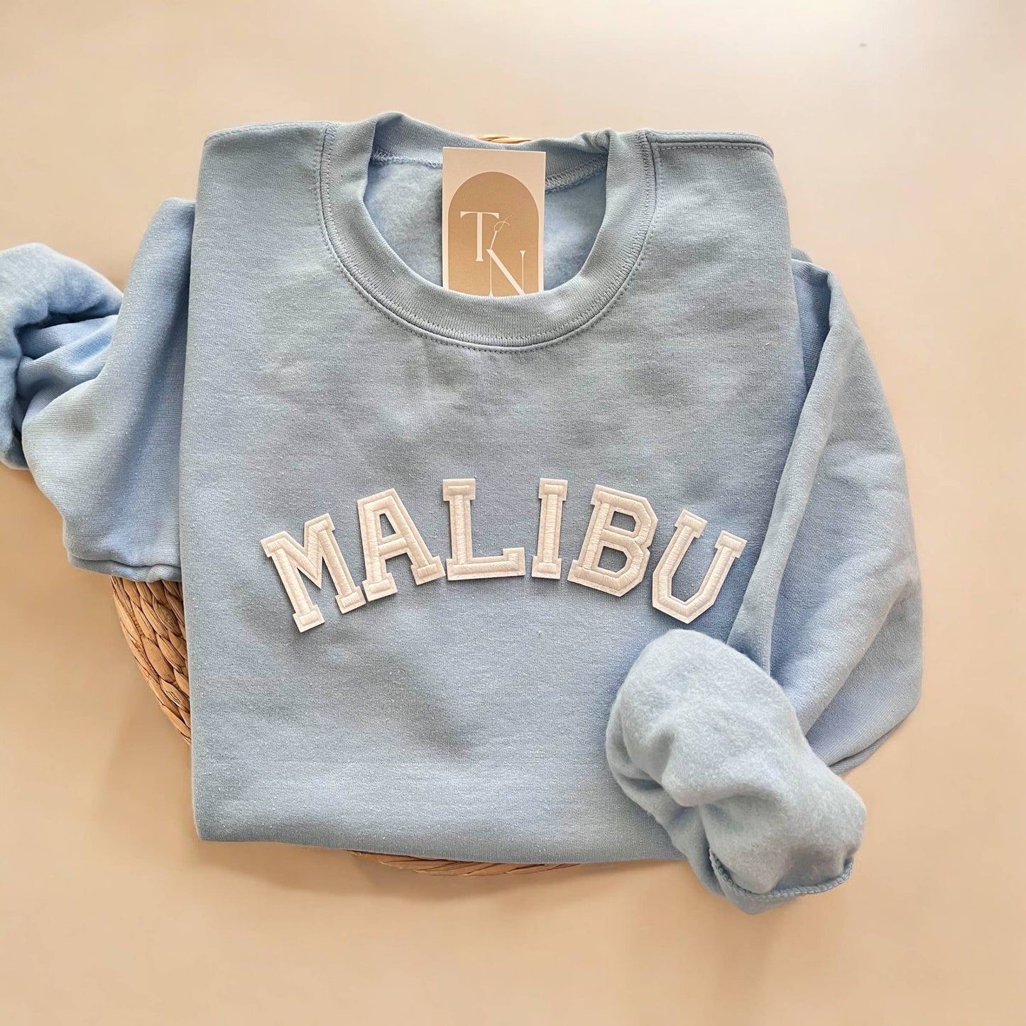 Malibu Crewneck Sweatshirt, Malibu Beach Tops