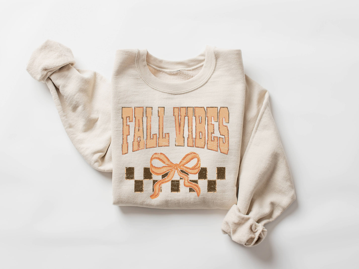 Fall Vibes Coquette Crew Neck Sweatshirt | Trending Fall Tee