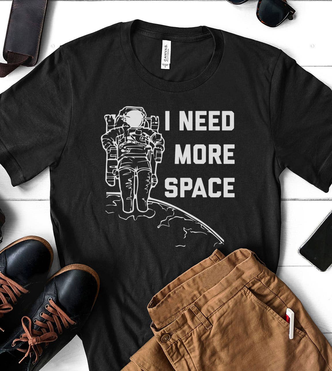 I Need More Space - Fun Sassy Puns Space Gift T-Shirt