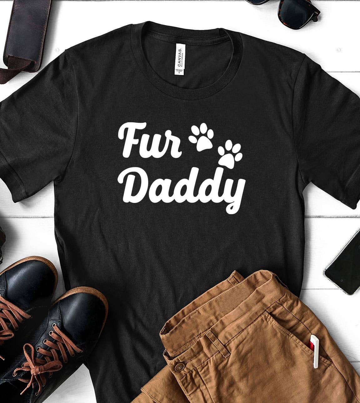 Fur Daddy - Animal Lover Cats Dogs Silly Fun Cute T-Shirt