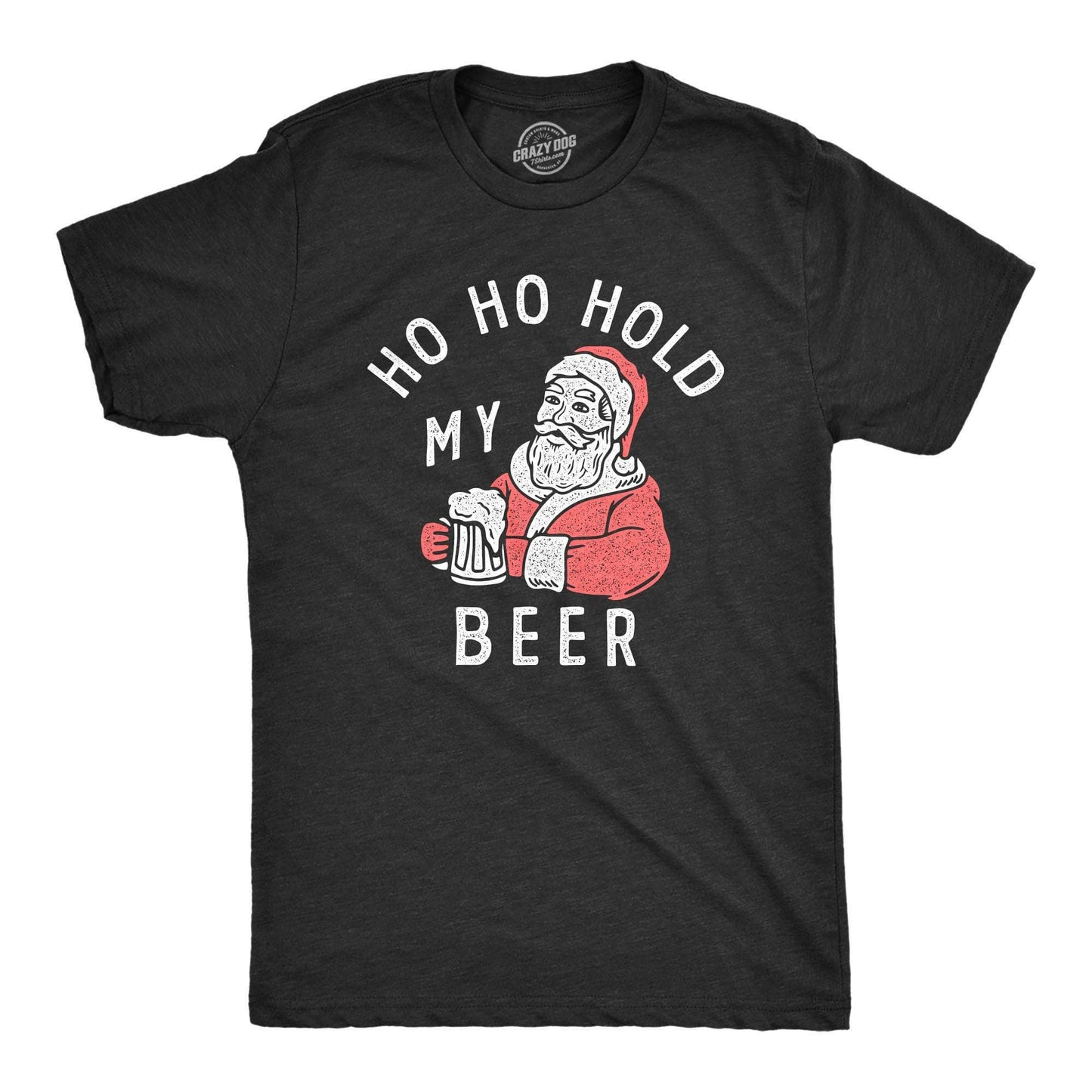 Ho Ho Hold My Beer Men's T Shirt Funny Christmas Shirts