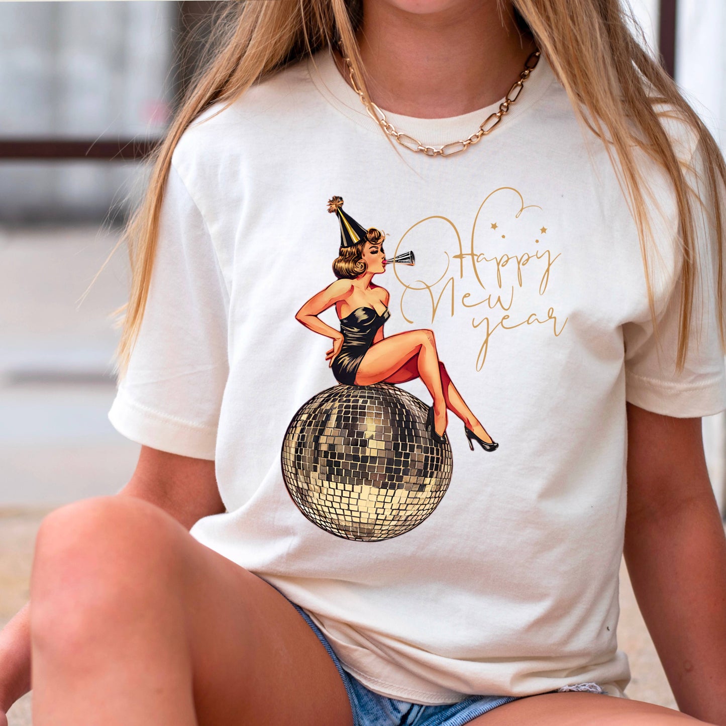 Happy New Year Graphic Tee | Gildan