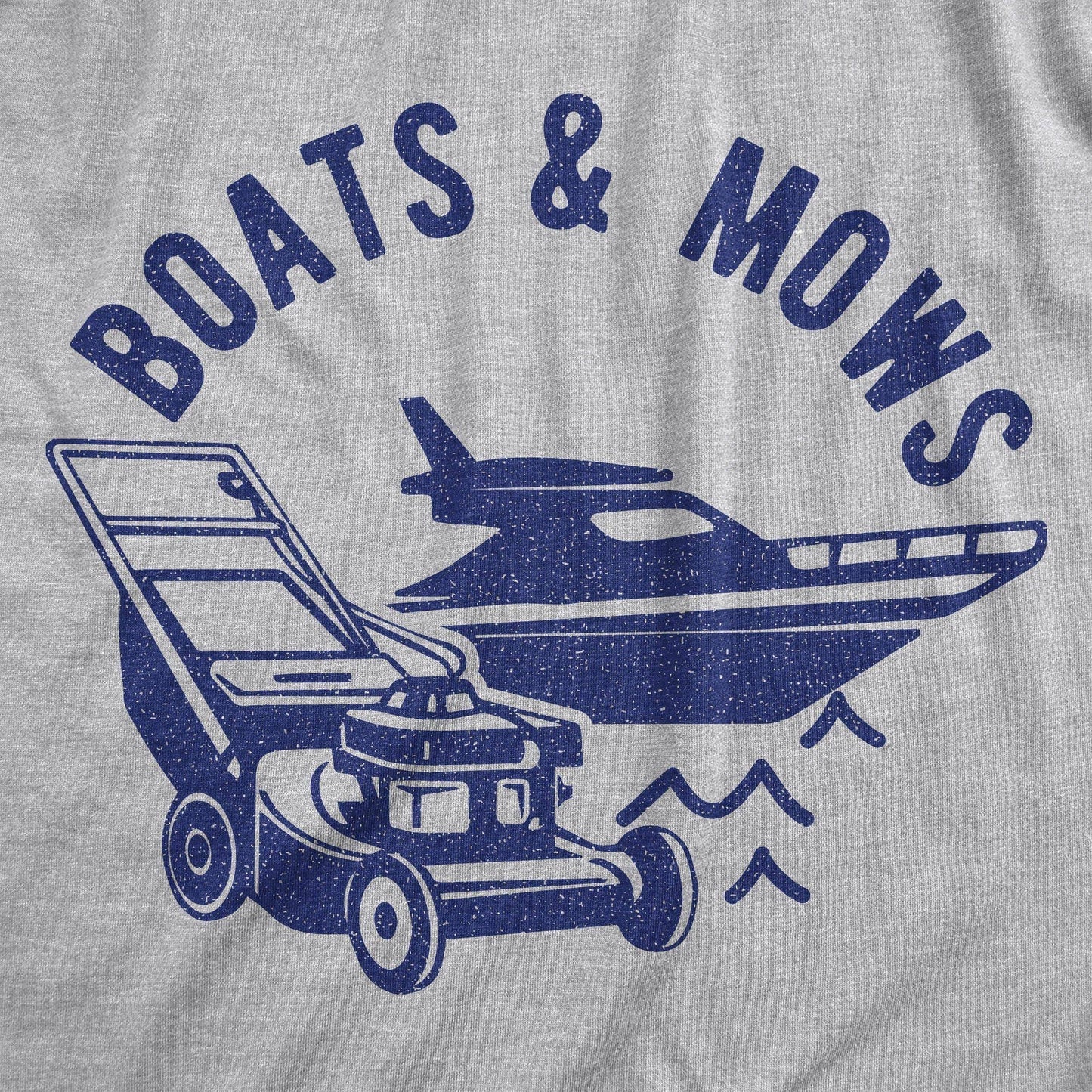 Boats and Mows Men's Tshirt Father's Day Graphic Tee Western