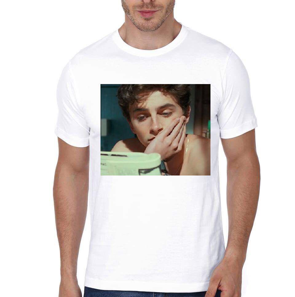 Visions Of Gideon Half Sleeve White T-Shirt