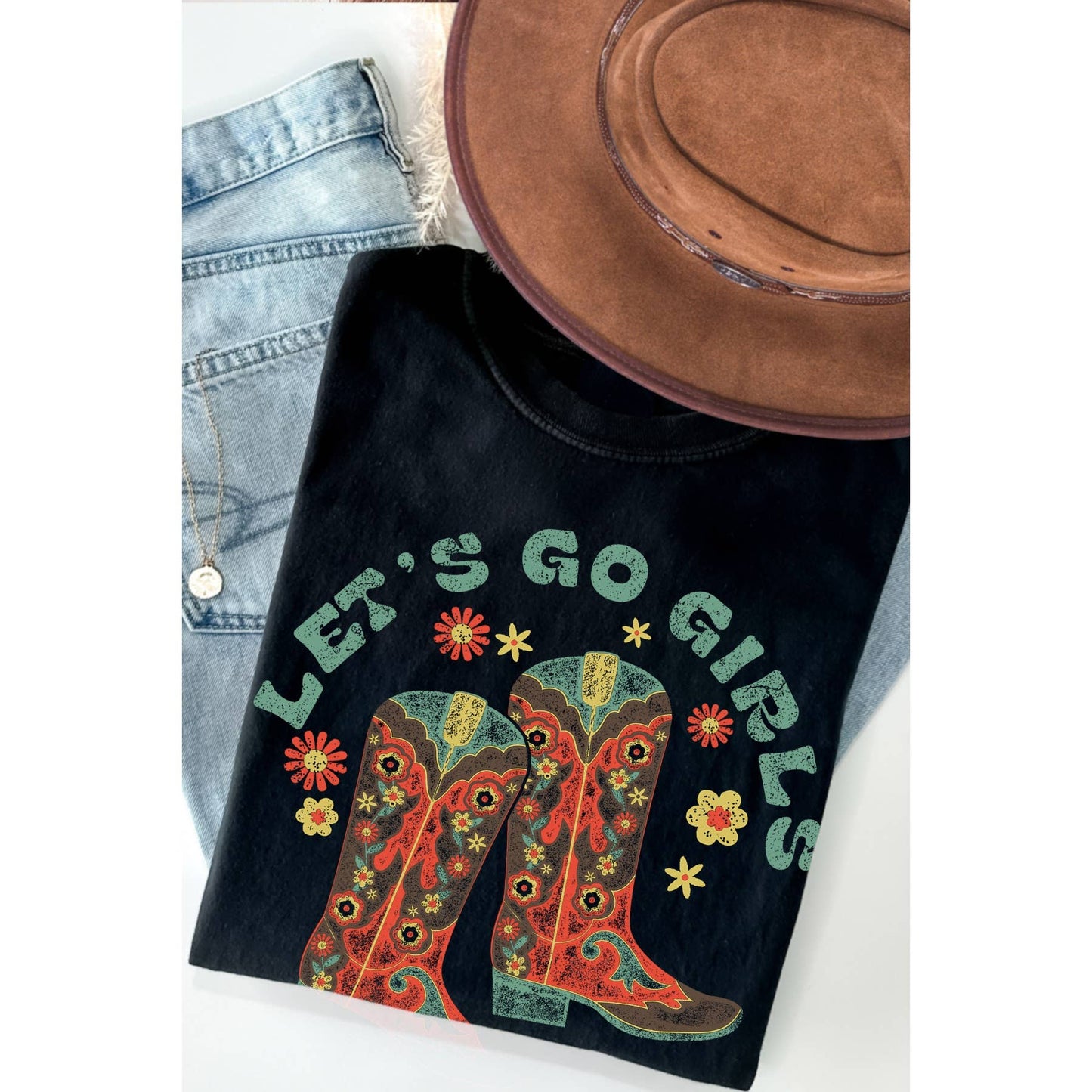 Let's Go Girls - Screen Printed T-Shirt For Women