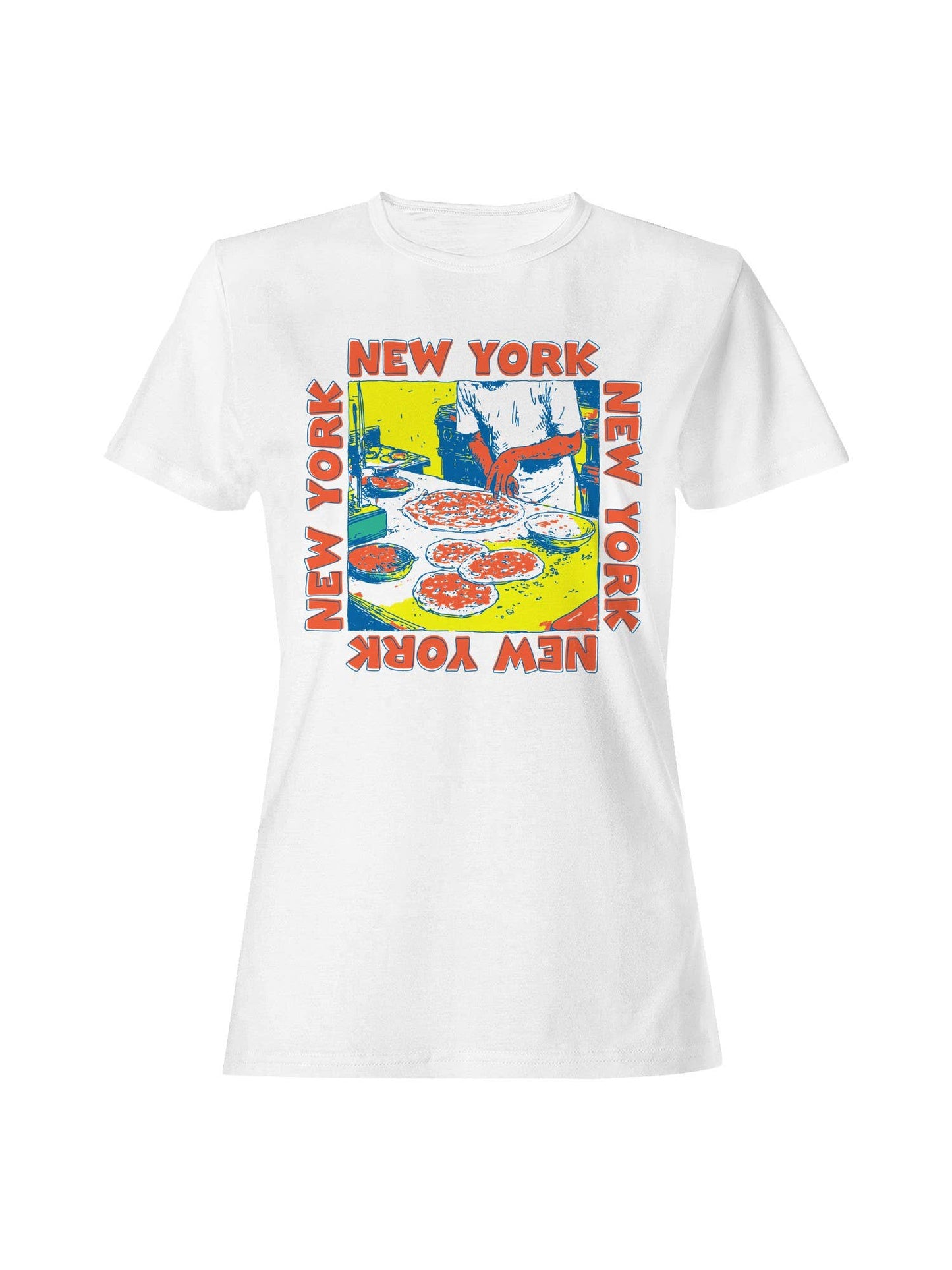 Vibrant New York Pizza Art Women's T-Shirt