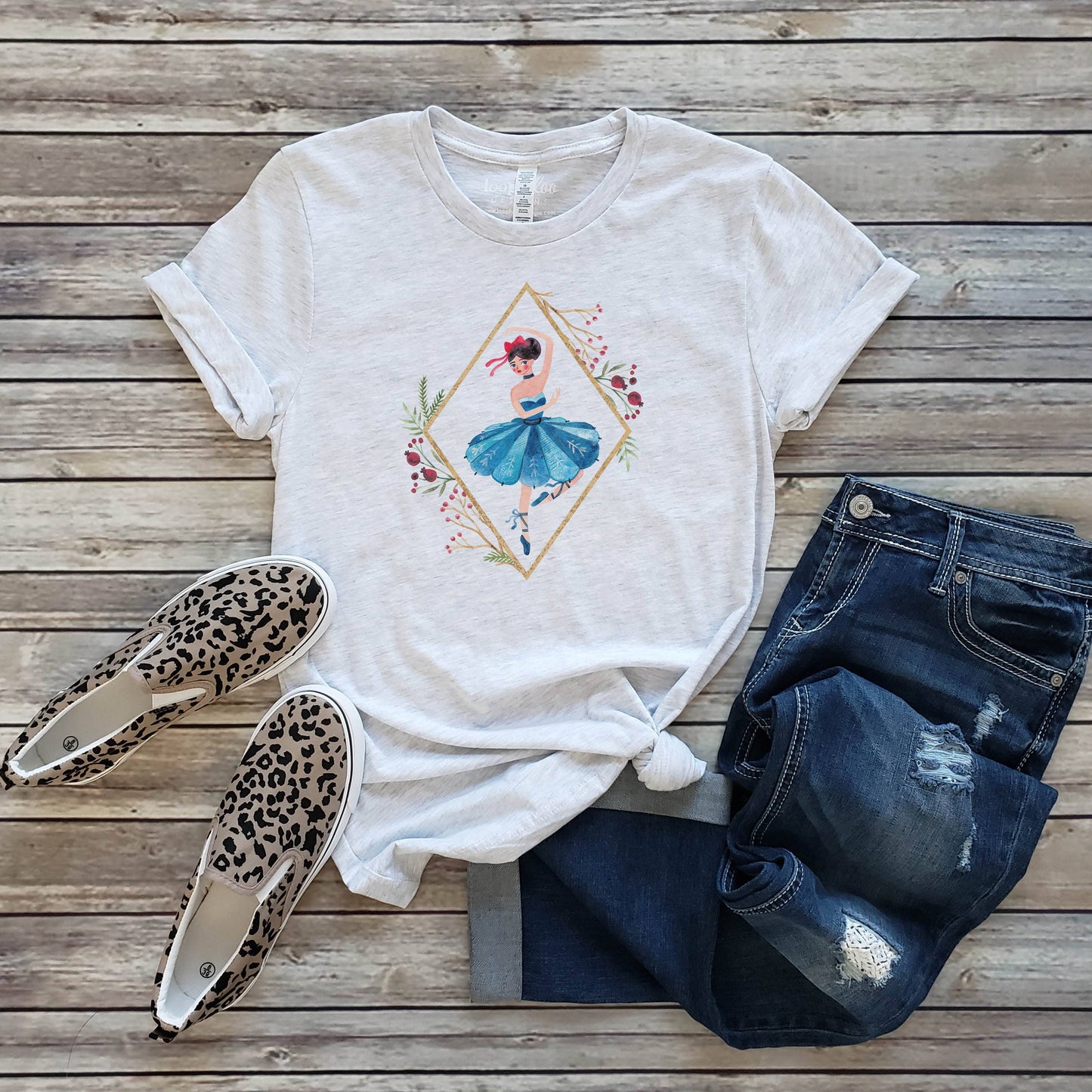 Ballerina Tee | Christmas | Sizes XS-2XL