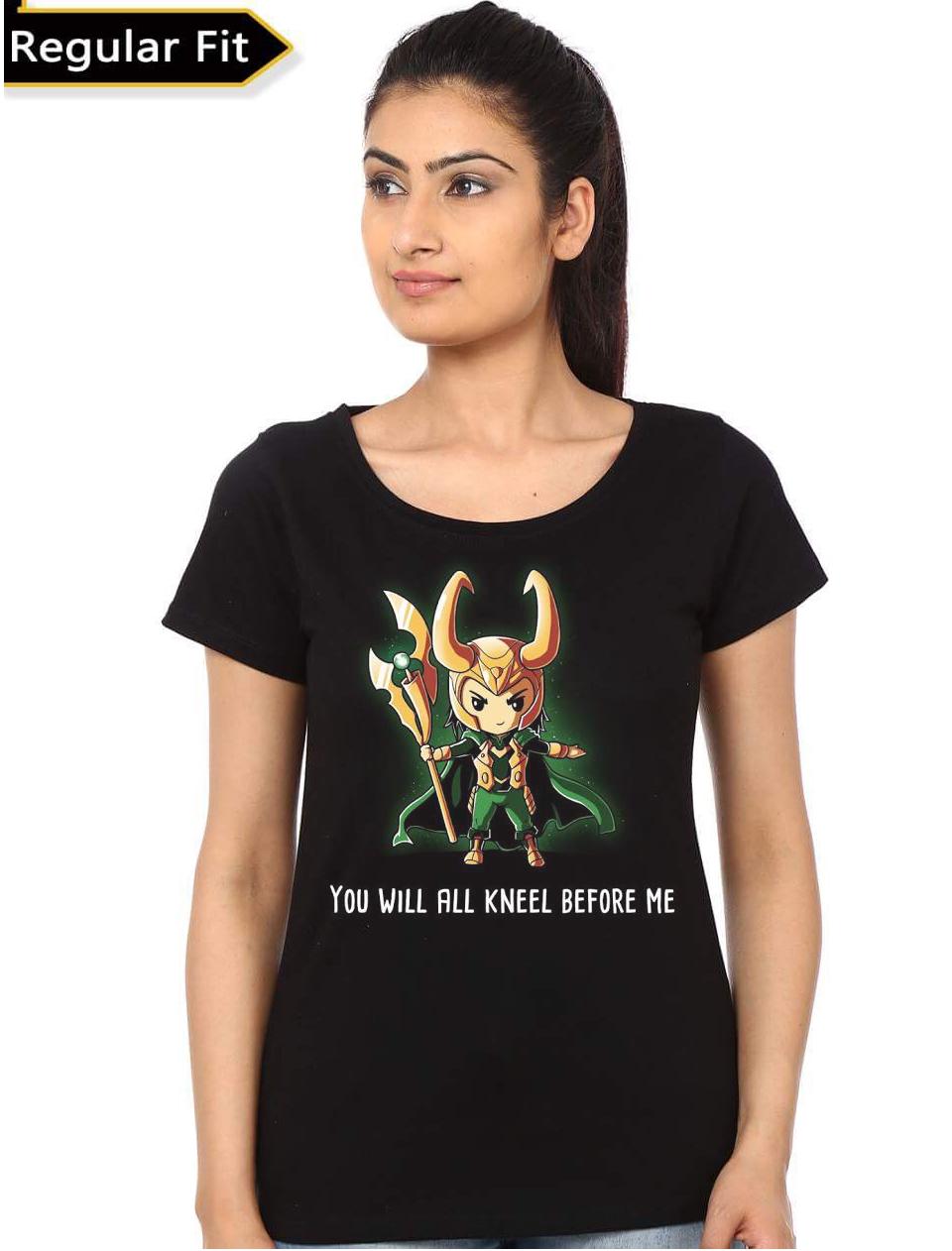 Loki Girl’s Black T-Shirt
