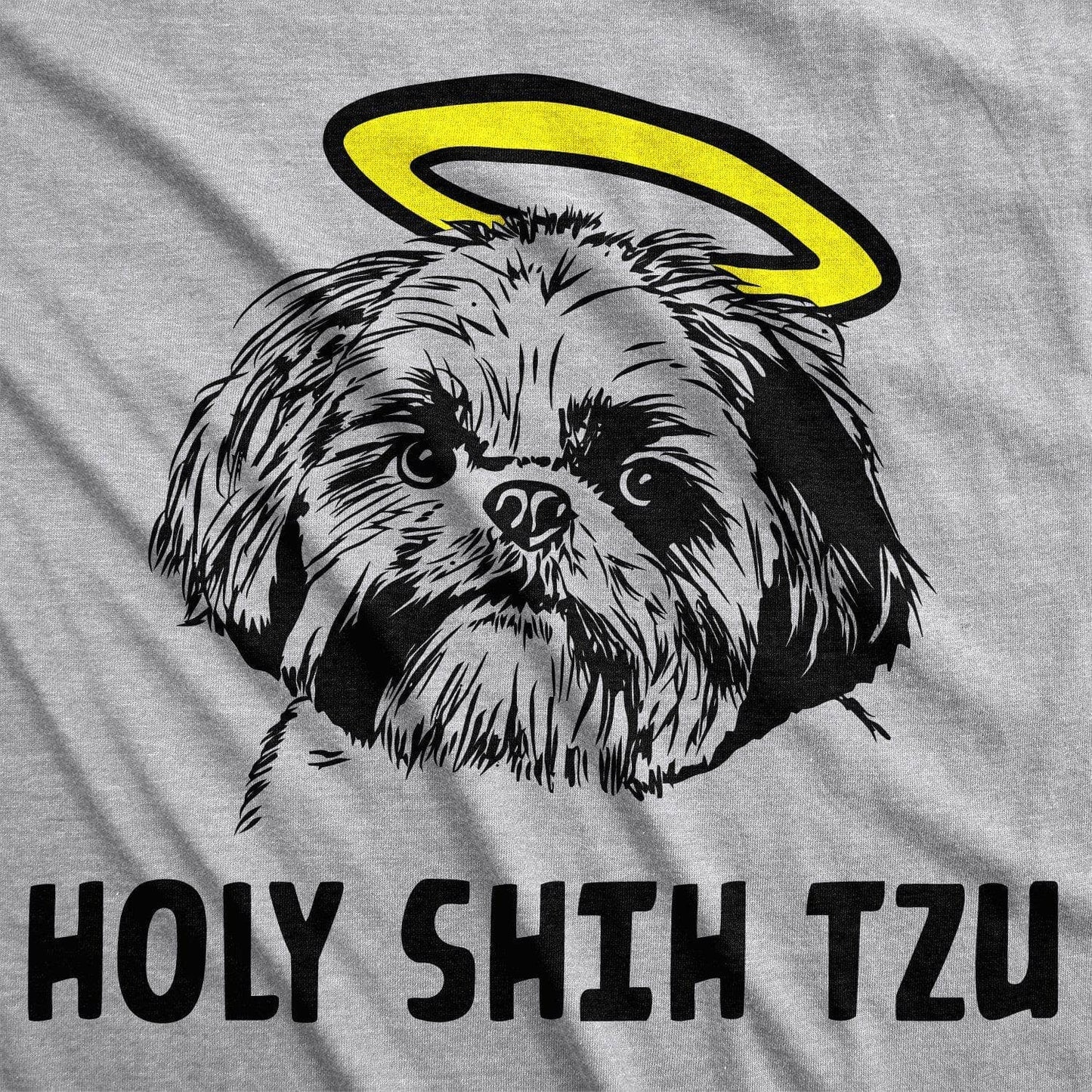 Holy Shih Tzu Shirt Funny Mens Dog T Shirt Shitzu Tee
