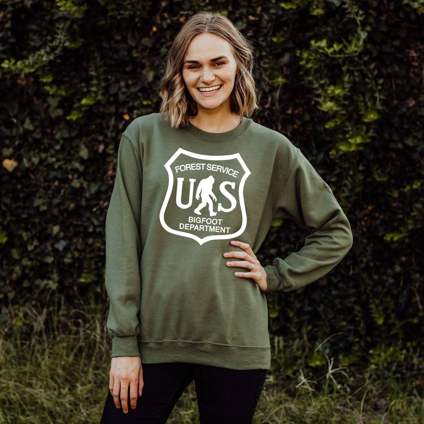 Bigfoot Research Crewneck Sweatshirt Hoodie Dt