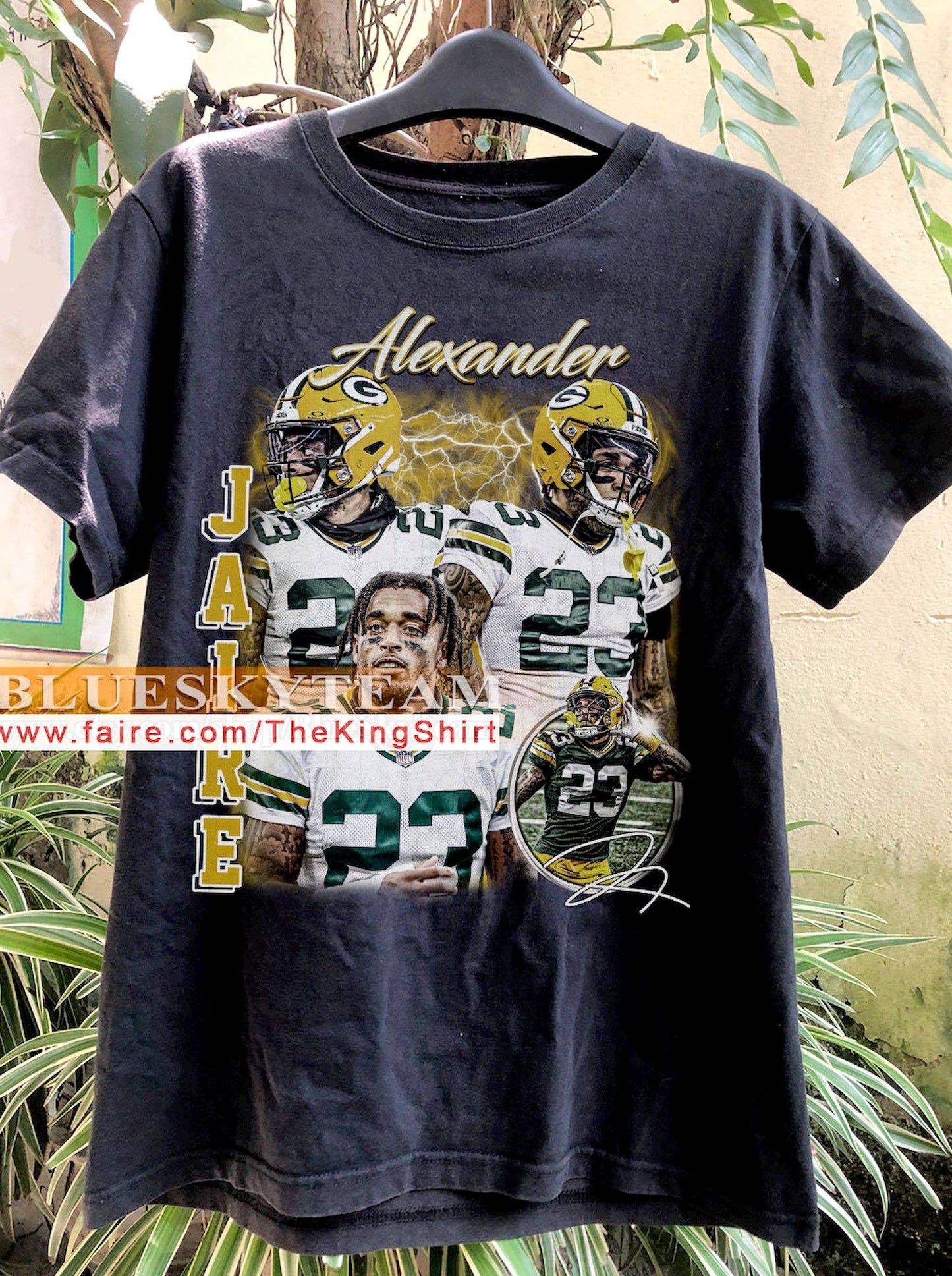 Vintage 90s Jaire Alexander T-Shirt, Retro Football Tee