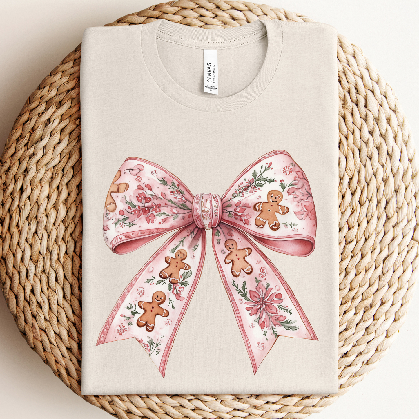 Gingerbread Bow Graphic Tee