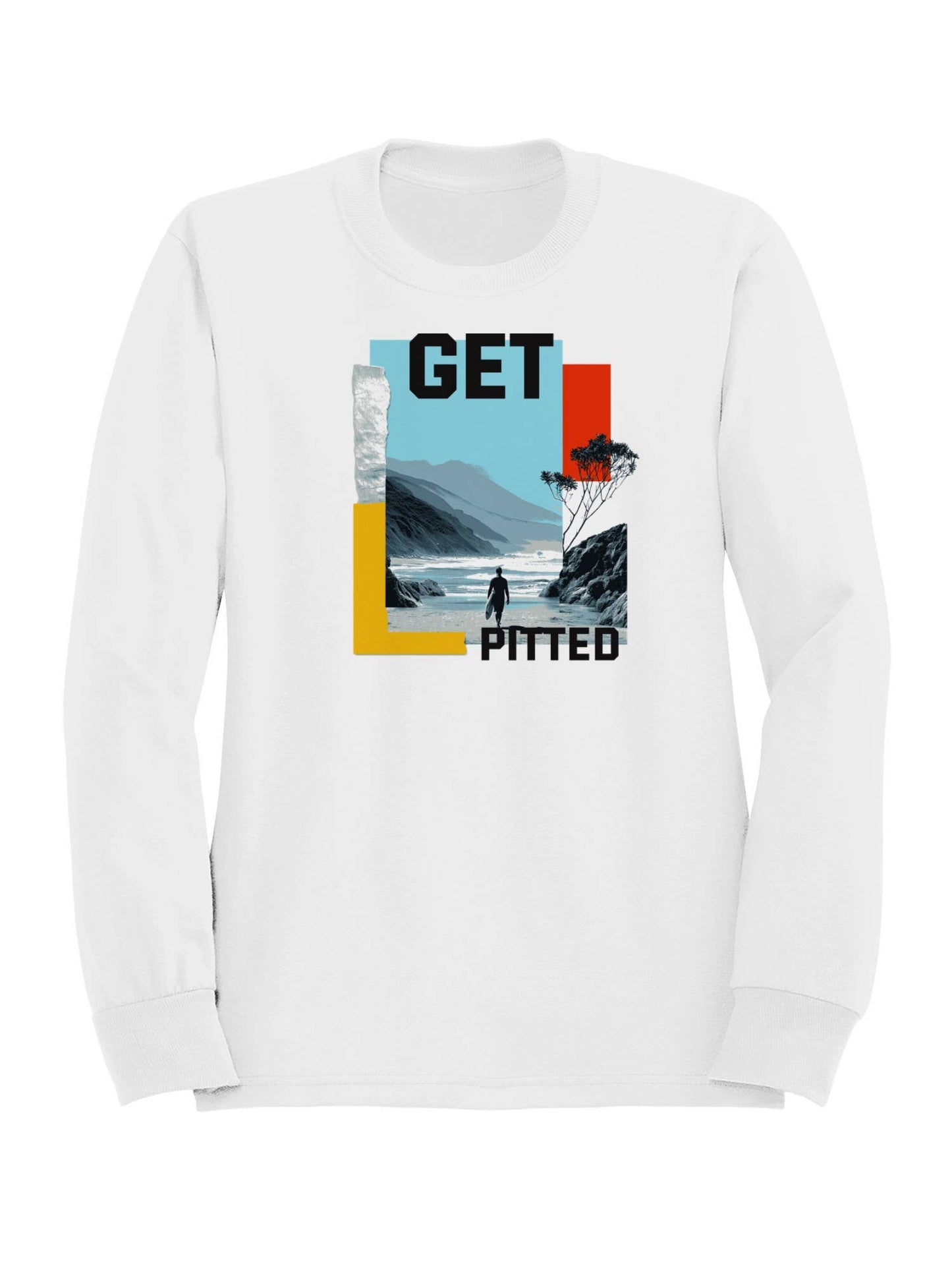 Get Pitted Surf Adventure Art Women's Sweatshirt