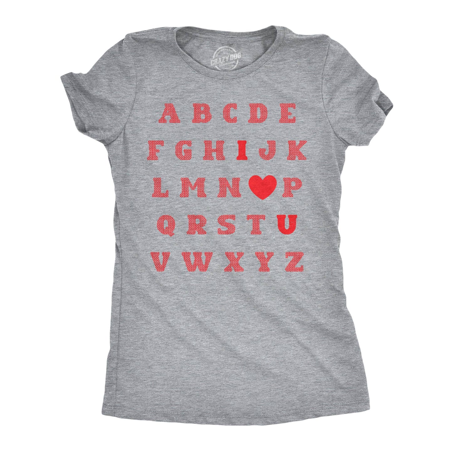 Valentine’S Alphabet Women's T-Shirt