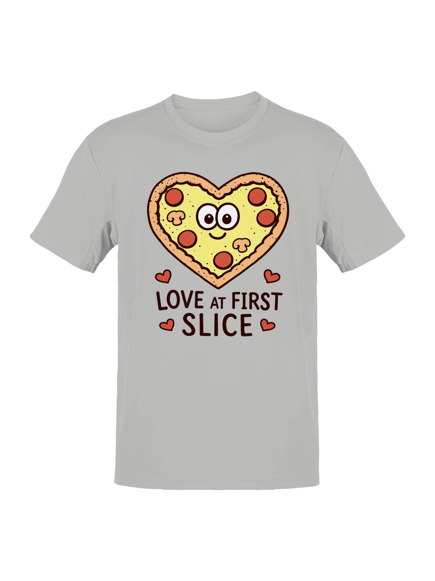 Heart Pizza Love At First Slice Men's T-Shirt
