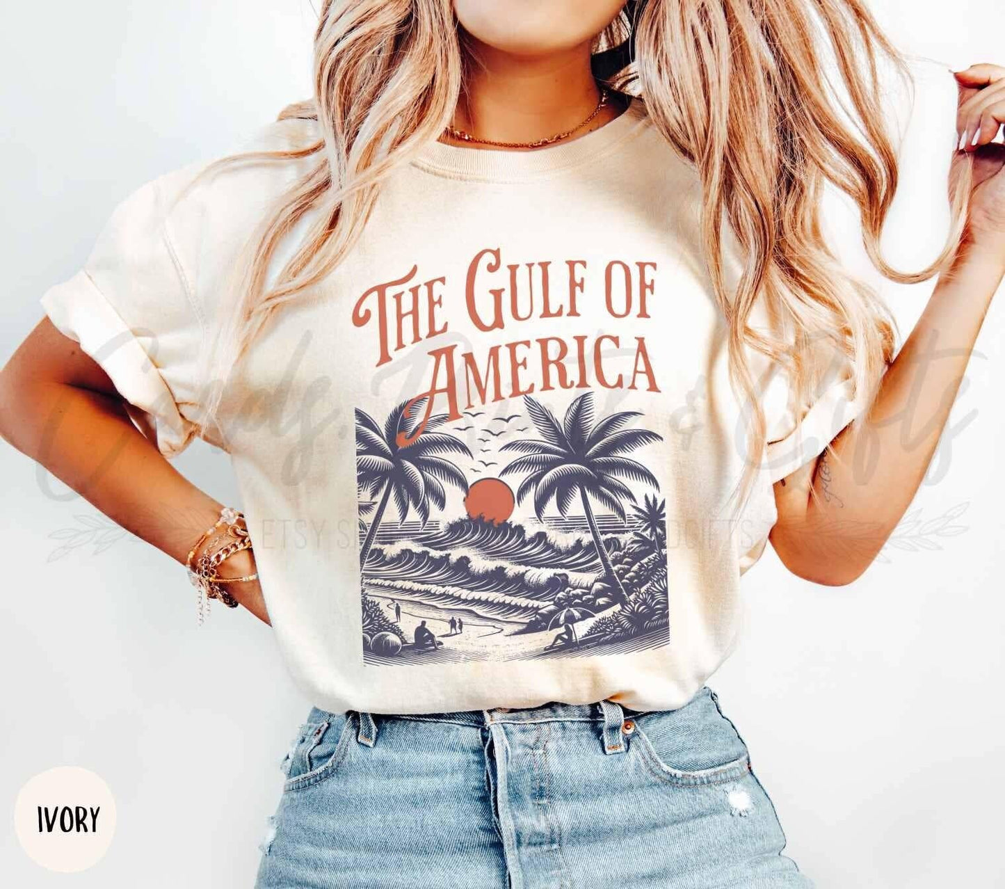 America Pride Flag T-Shirt - Comfort Colors Summer Patriotic