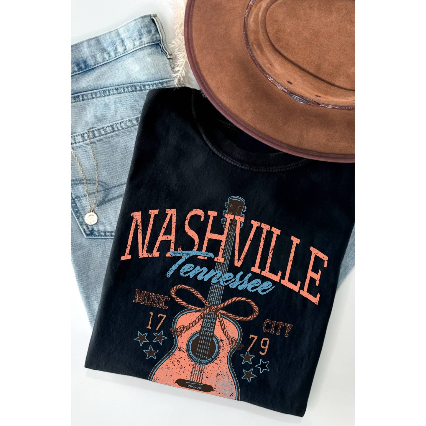 Nashville Tennessee Music City Short Sleeve Tee