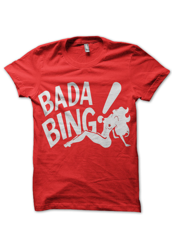 Bada Bing The Sopranos Red T-Shirt