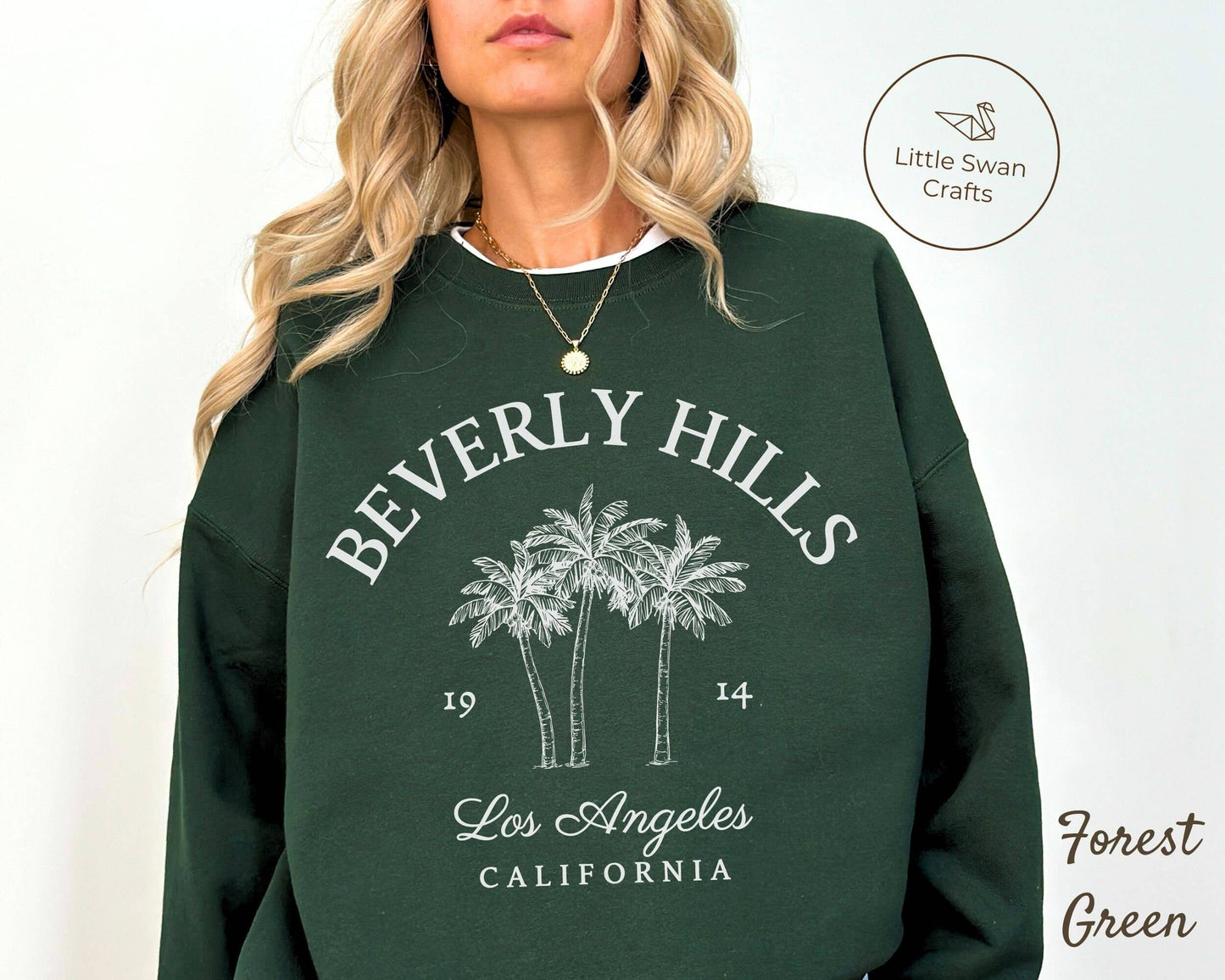 Beverly Hills La California Unisex Crewneck Sweatshirt