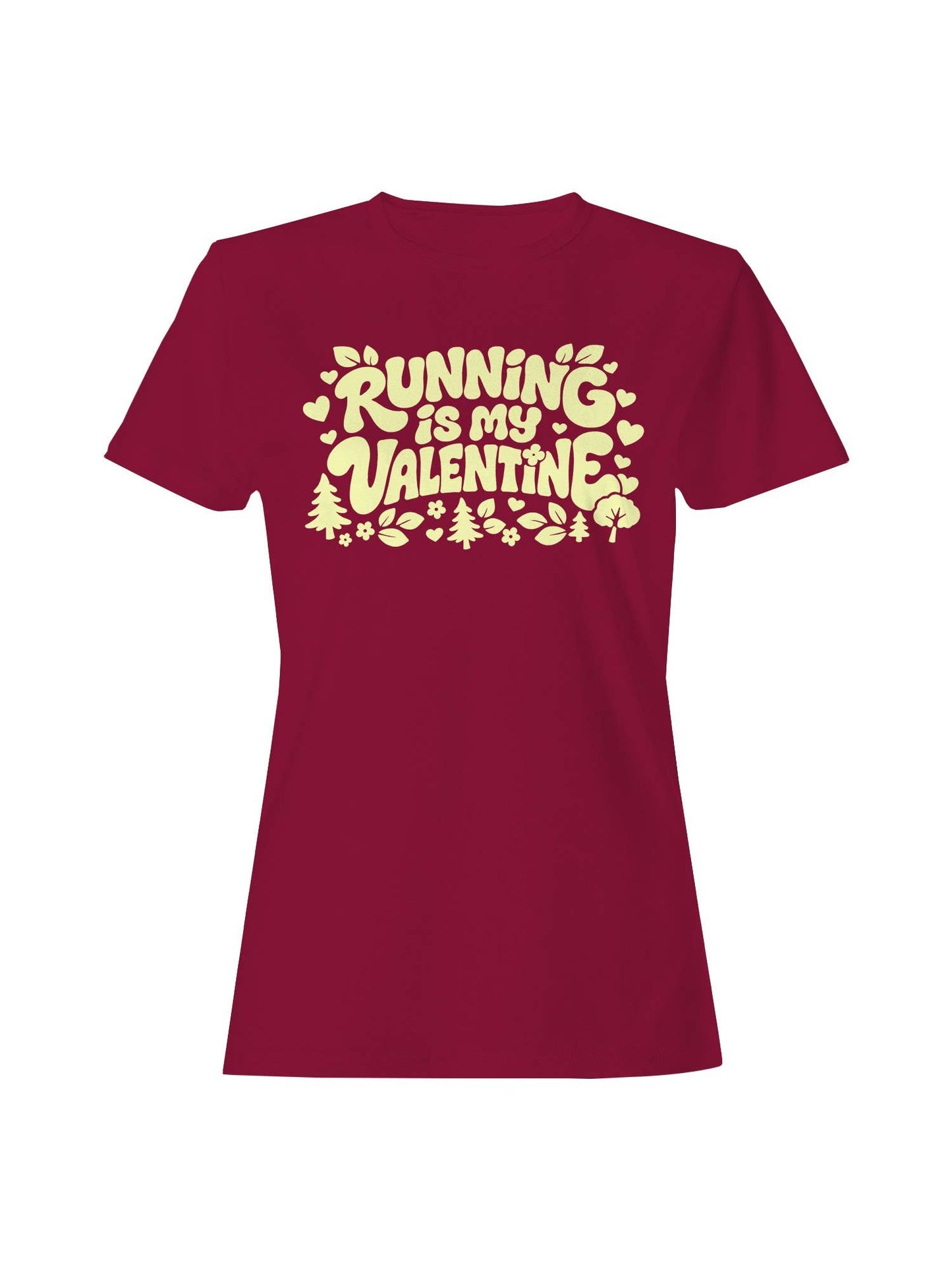 Running Is My Valentine Design Women's T-Shirt