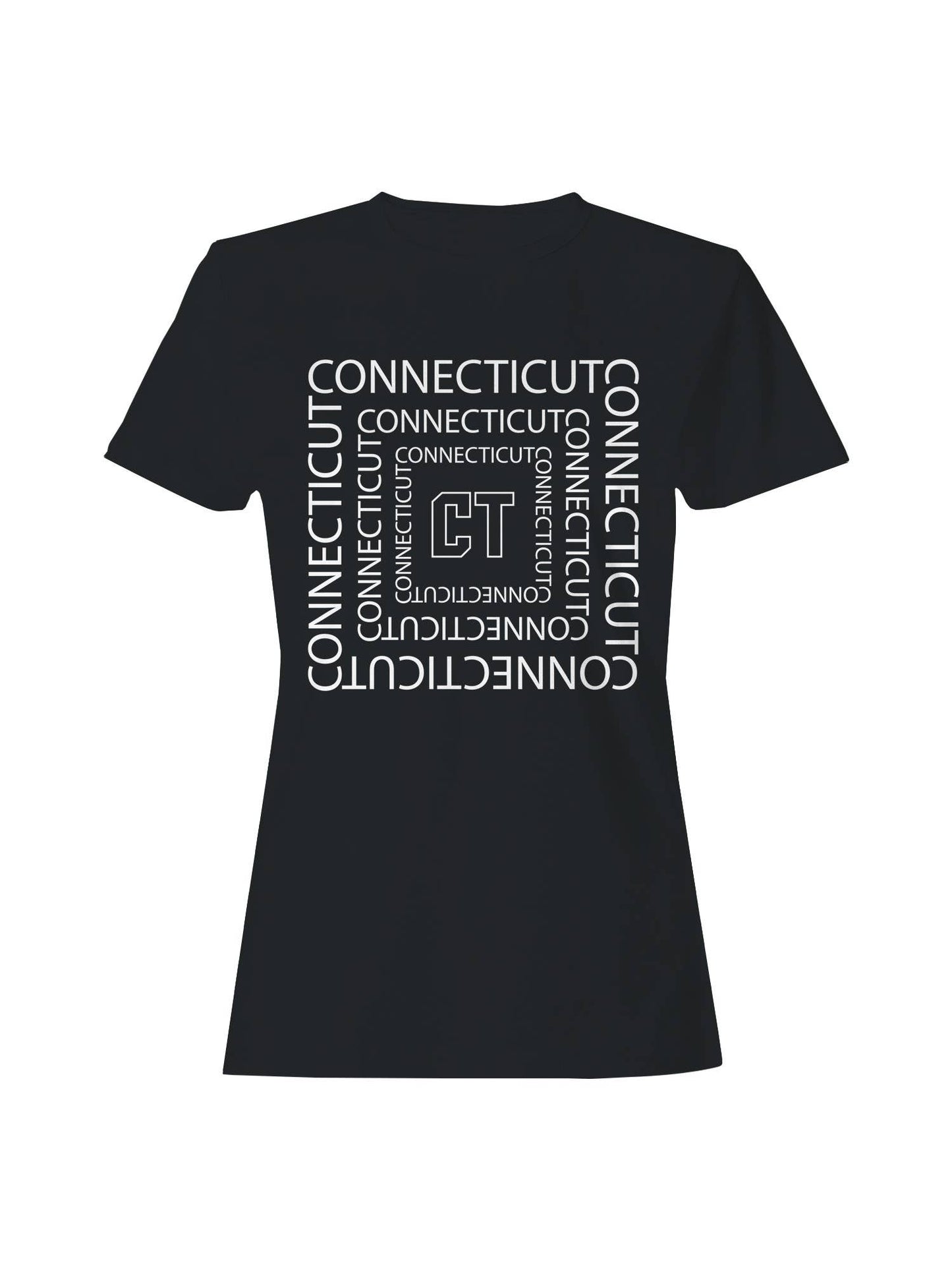Connecticut Ct Spiral Design Women's T-Shirt