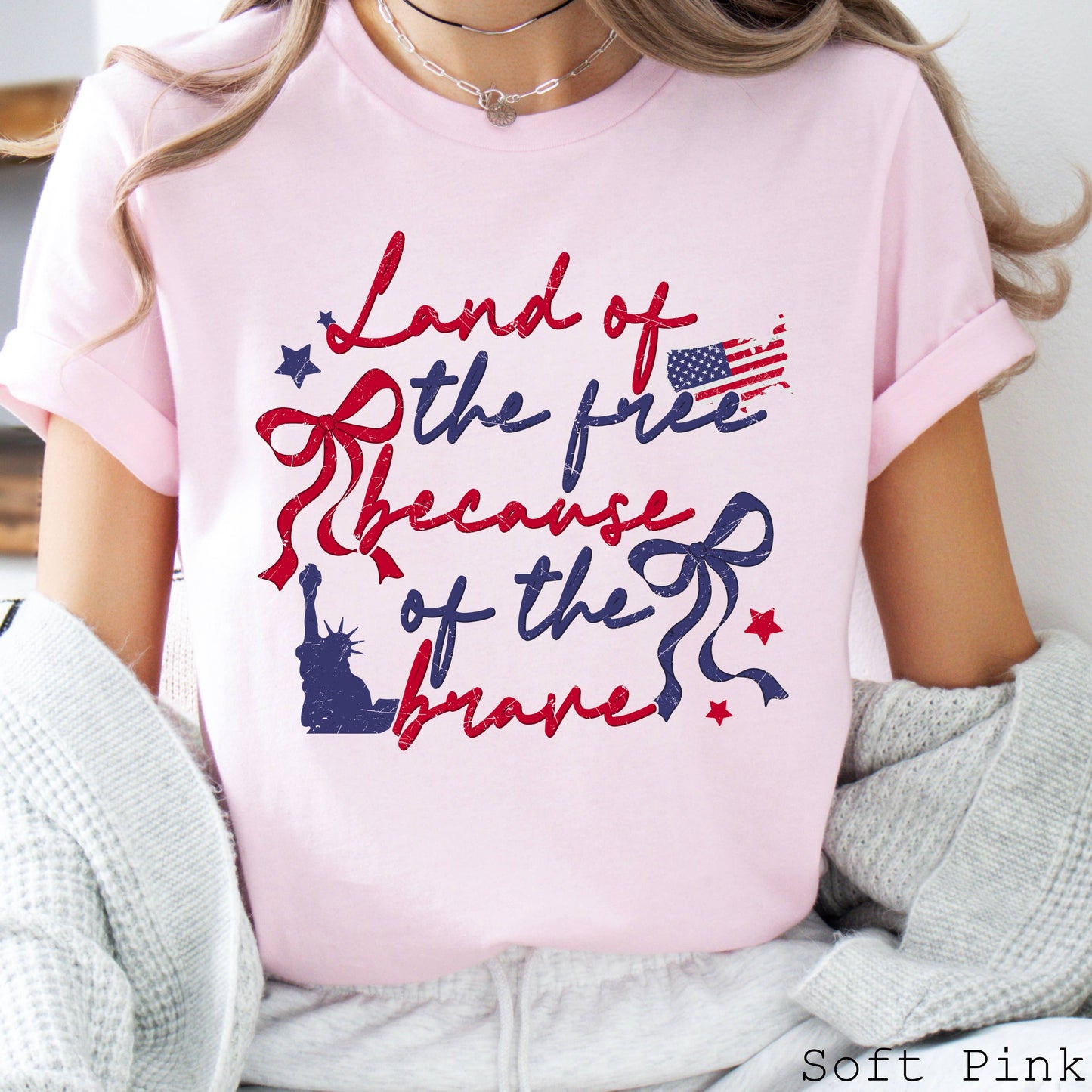 July 4th Graphic Tee | Land of the Free | Bella Canvas
