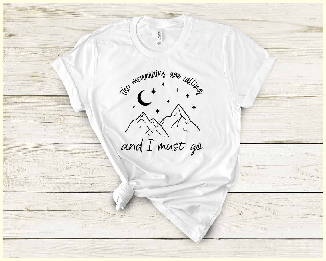 The Mountains Are Calling - Camping Mountains T- Shirt