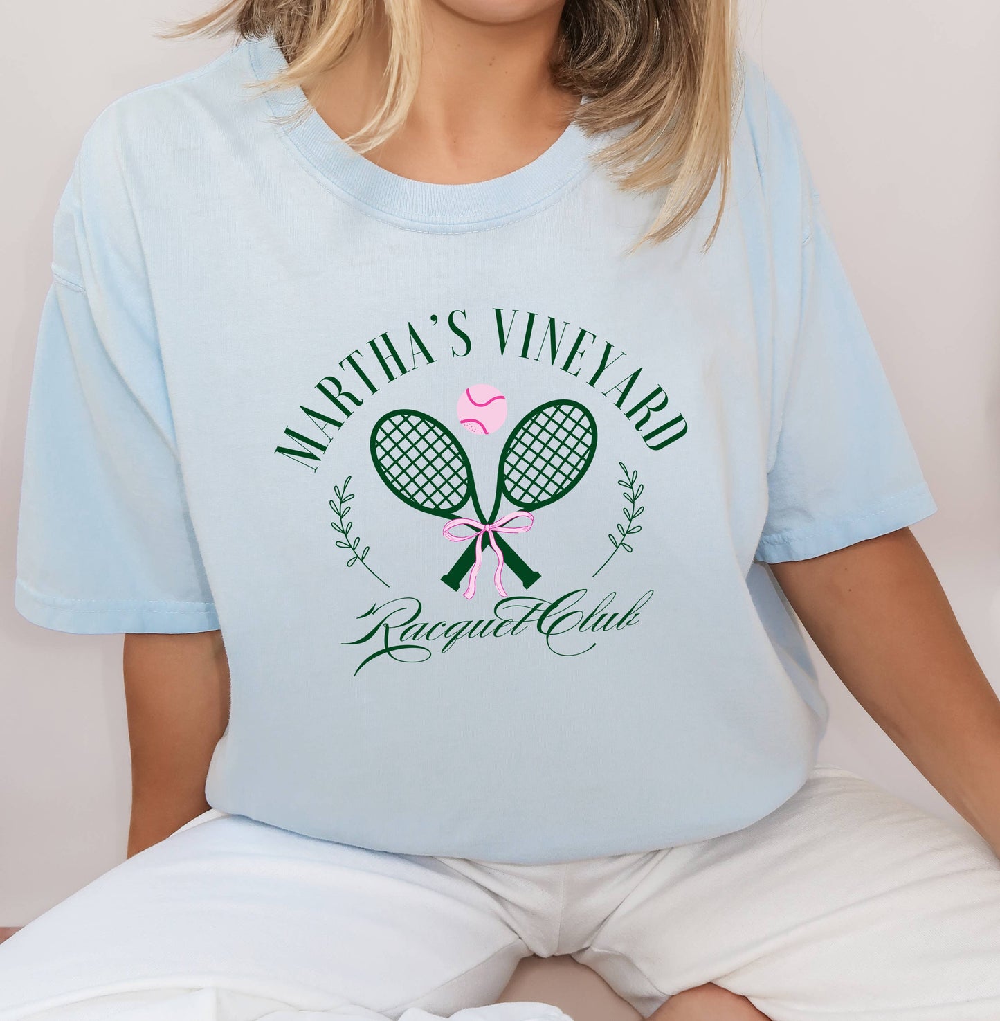 Tennis Club, Marth'as Vineyard, Preppy T Shirt, Graphic T