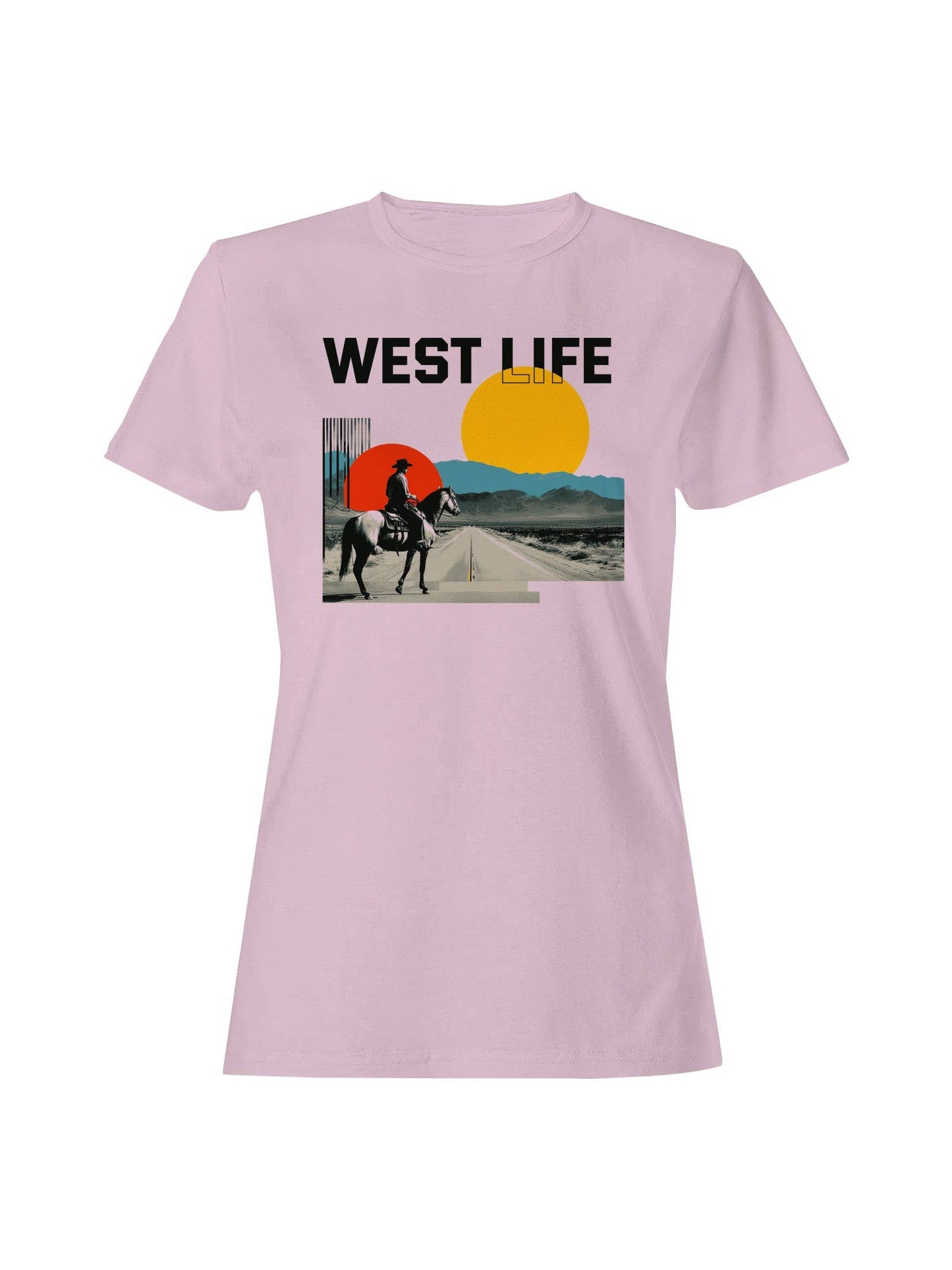 Western Sunset Cowboy Adventure Women's T-Shirt
