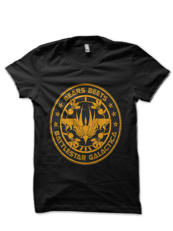 Bears, Beets Black Half Sleeve T-Shirt