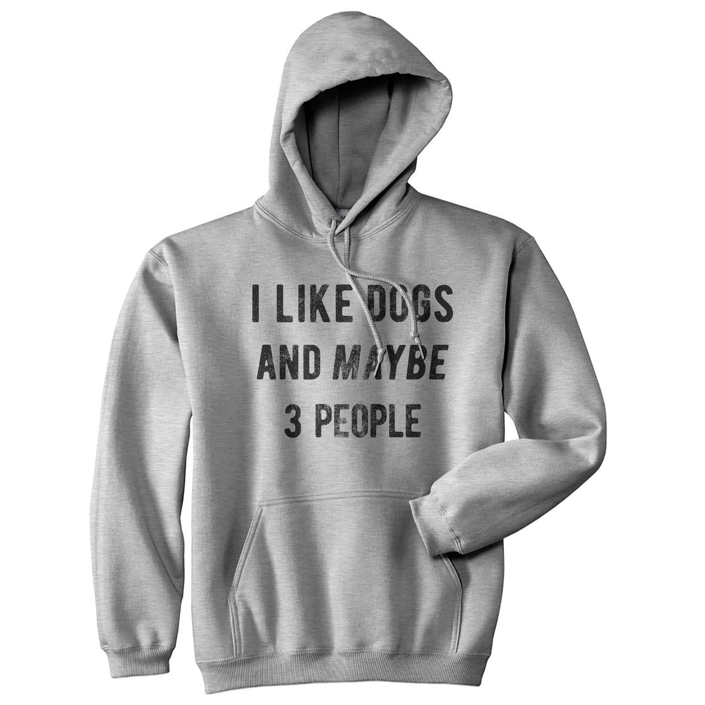 I Like Dogs and Maybe 3 People Hoodie Dog Graphic Hoodie