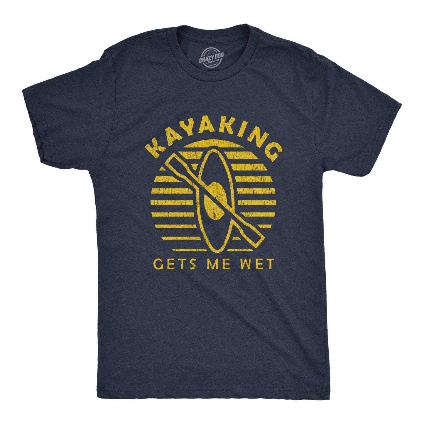 Kayaking Gets Me Wet Men's Tshirt Sex Graphic Tee Western T