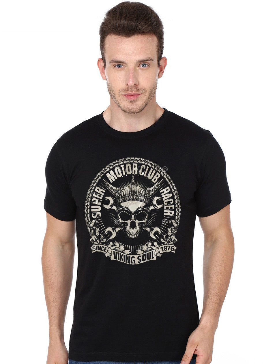 Rolling Thunder Vintage Motorcycle Black T-Shirt