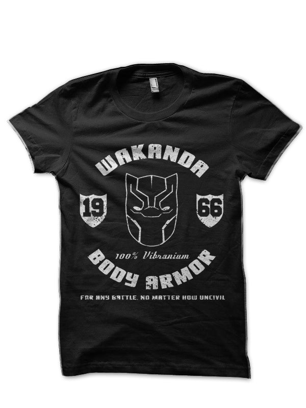 “Wakanda Panthers” Black T-Shirt
