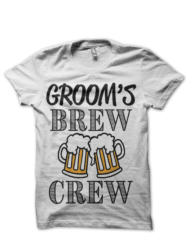 Groom’s Brew Crew White T-Shirt