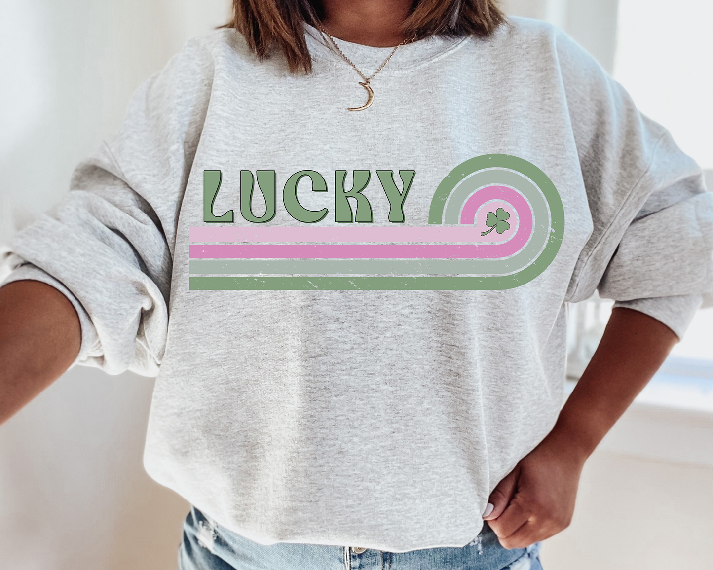 Irish Sweatshirt, Lucky, St. Patricks Day Sweatshirt