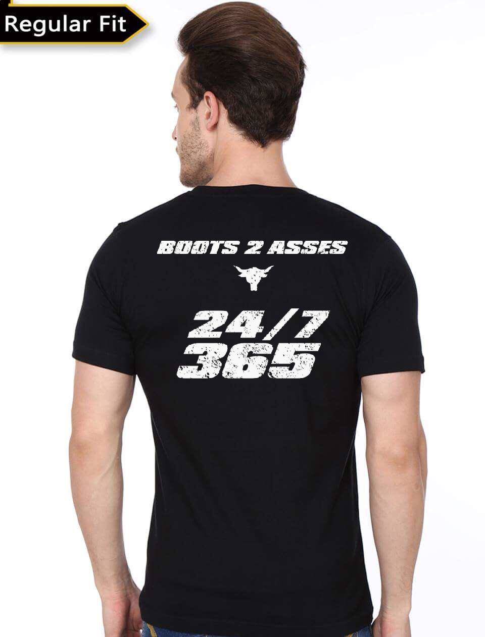 Boots To Asses Black T-Shirt