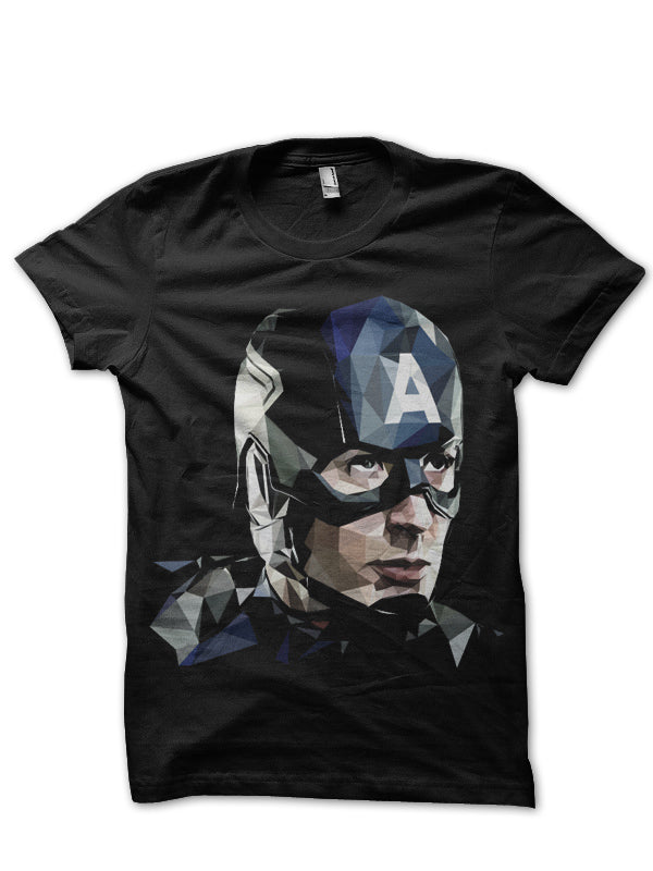 Captain America Black Tee