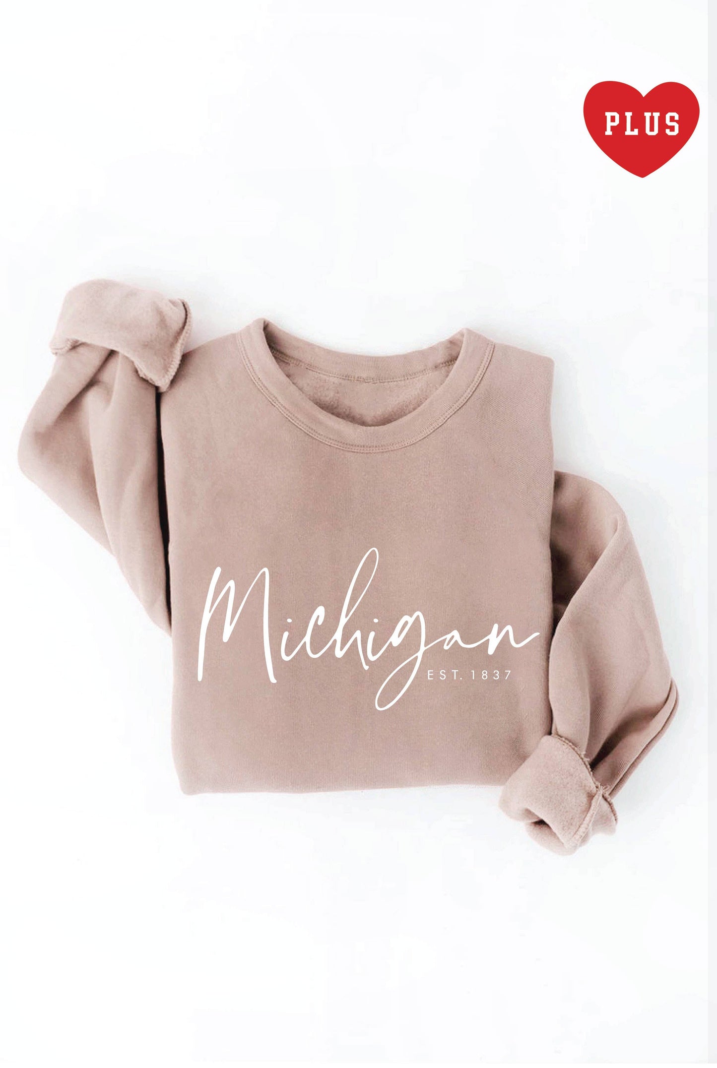 Michigan Est.1837 Plus Graphic Sweatshirt