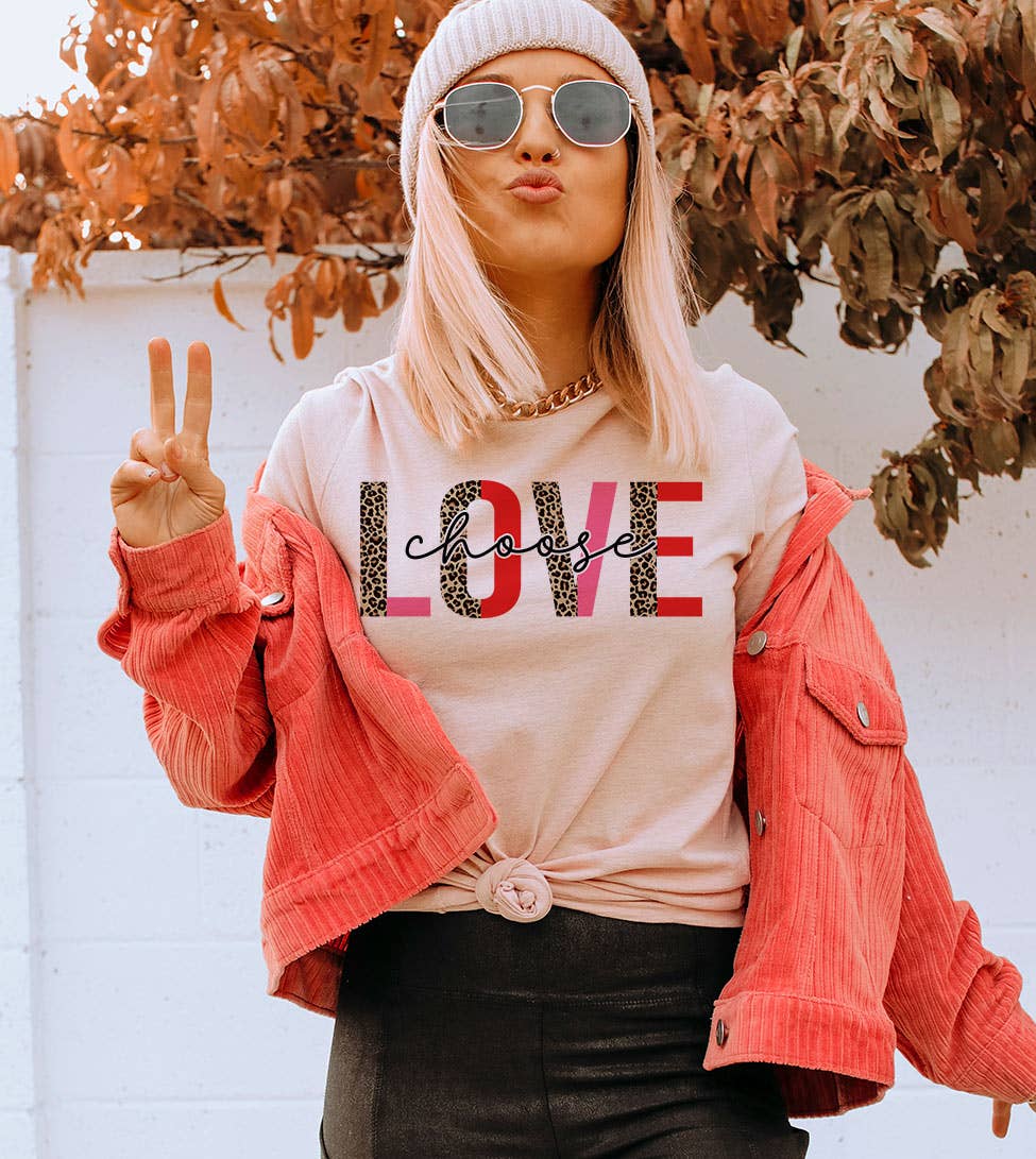 Choose Love - Valentine's Day Cute Love Sweet Gift T-Shirt