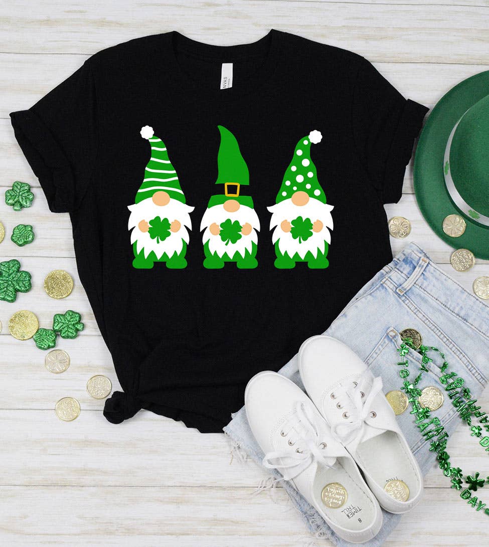 Shamrock Gnome - St. Patrick's Day Shamrock Fun Cute T-Shirt