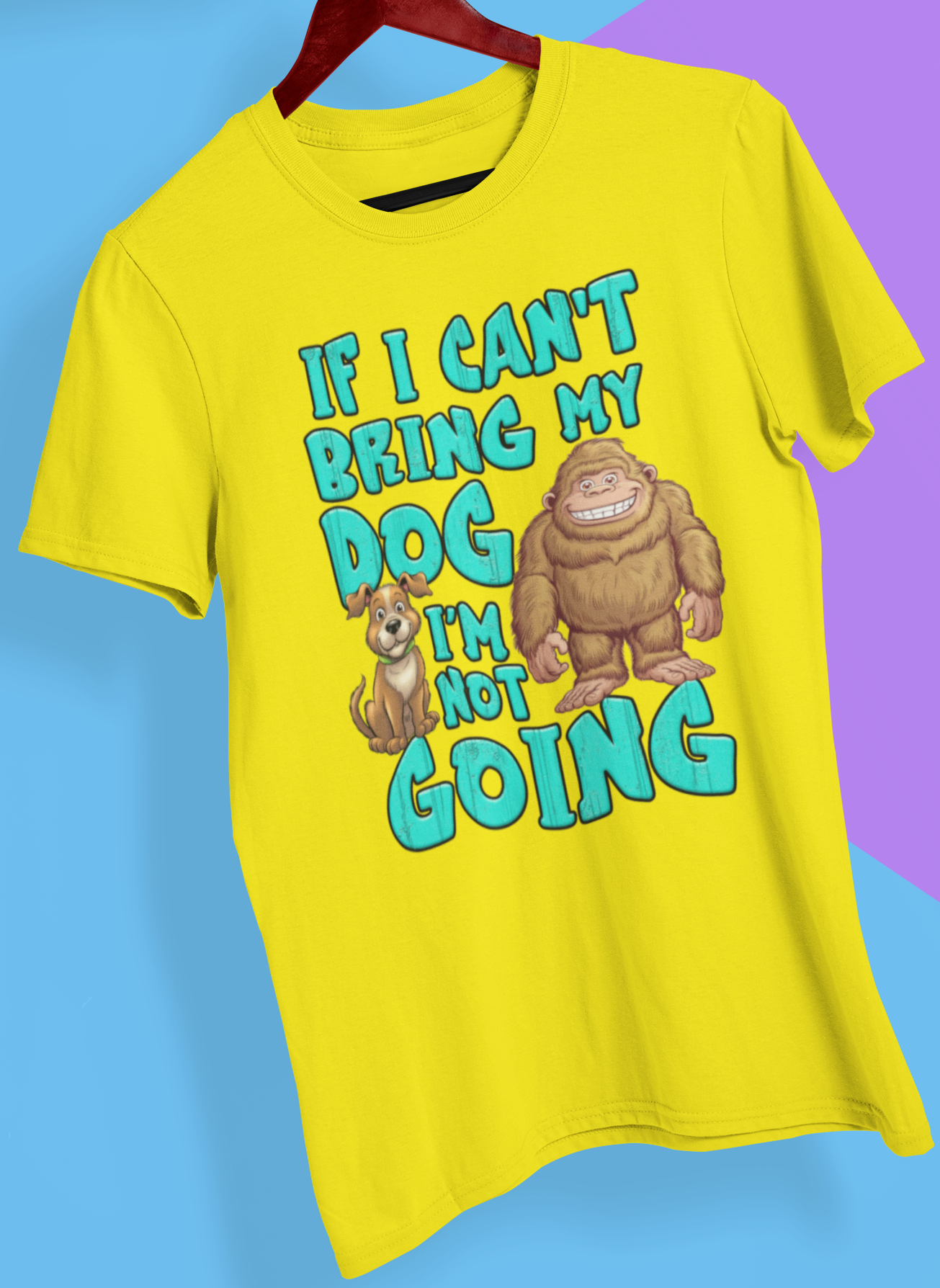 Bigfoot "Bring My Dog" T-Shirt (Gildan Yellow)