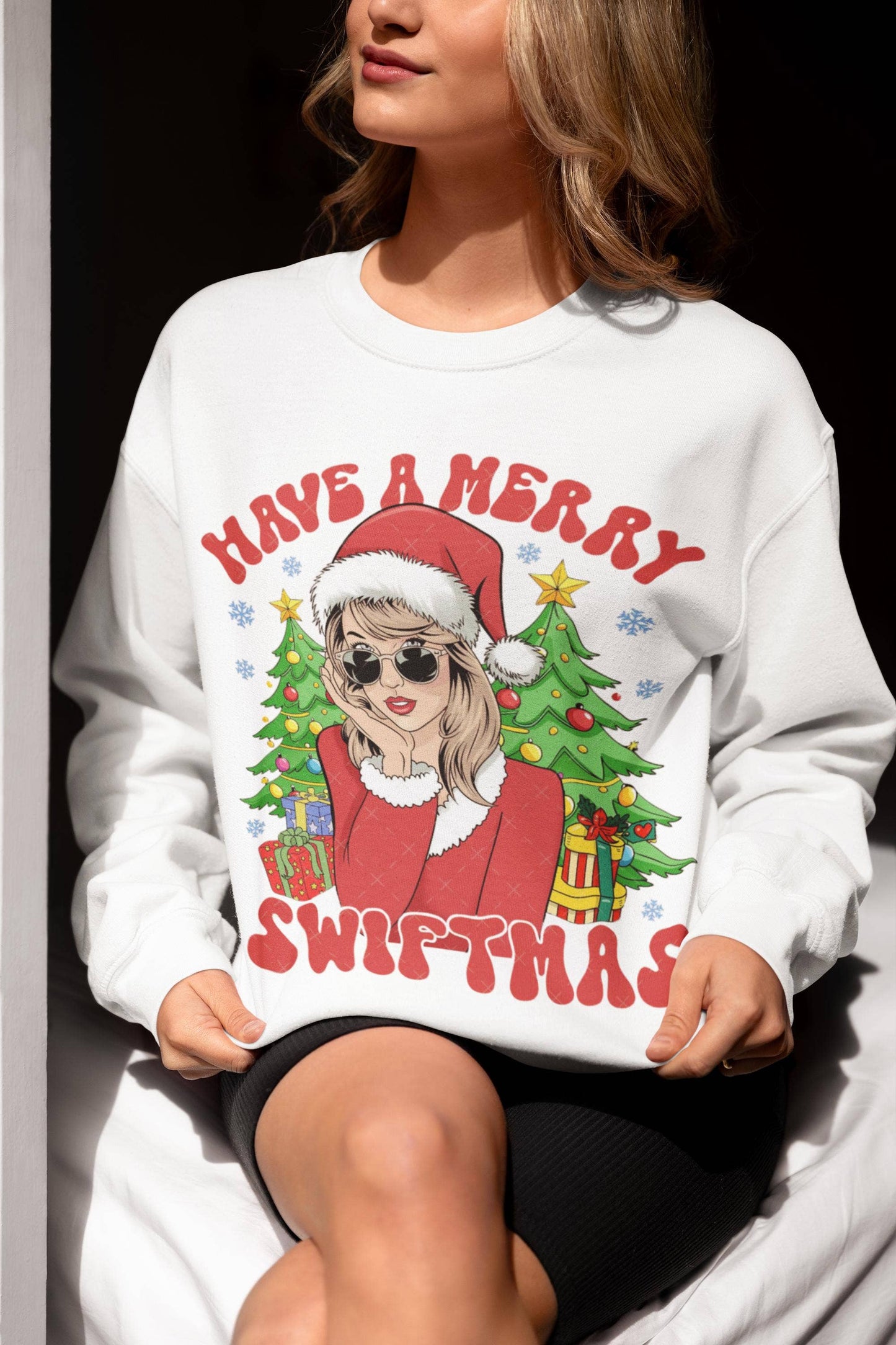 Merry Swiftmas Sweatshirt - Festive Christmas For Swifties