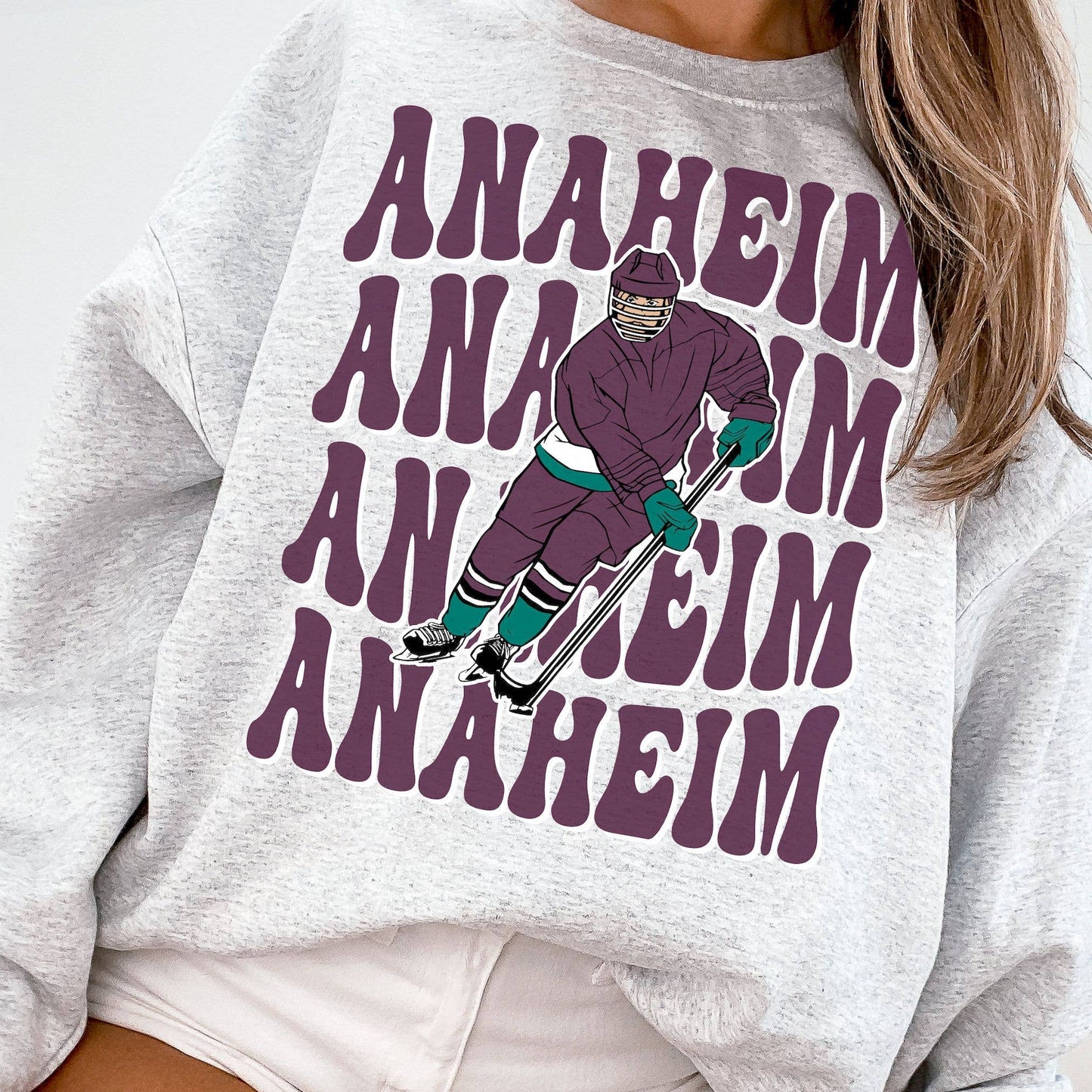 Vintage Anaheim Ducks Sweatshirt - Retro Hockey Fan 1993