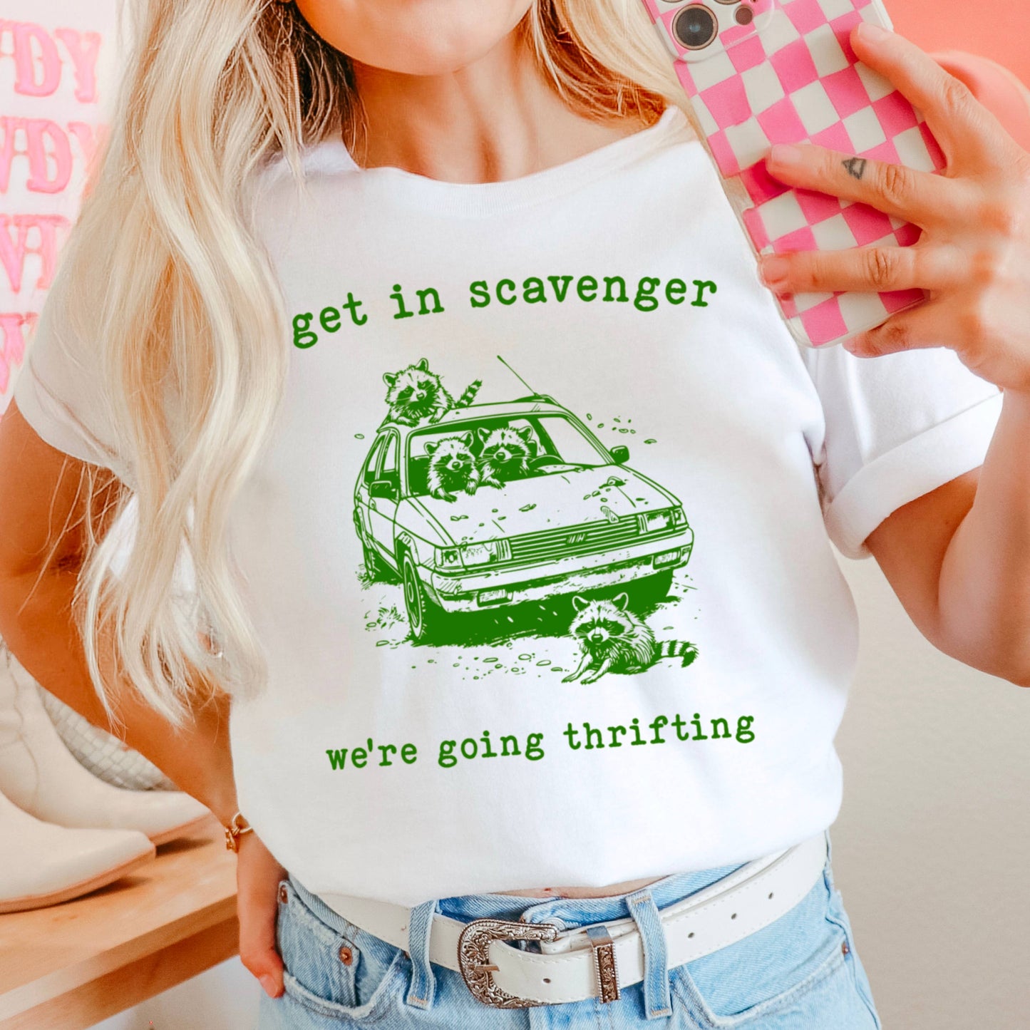 Women's Graphic Tee | Get in Scavenger | Comfort Color