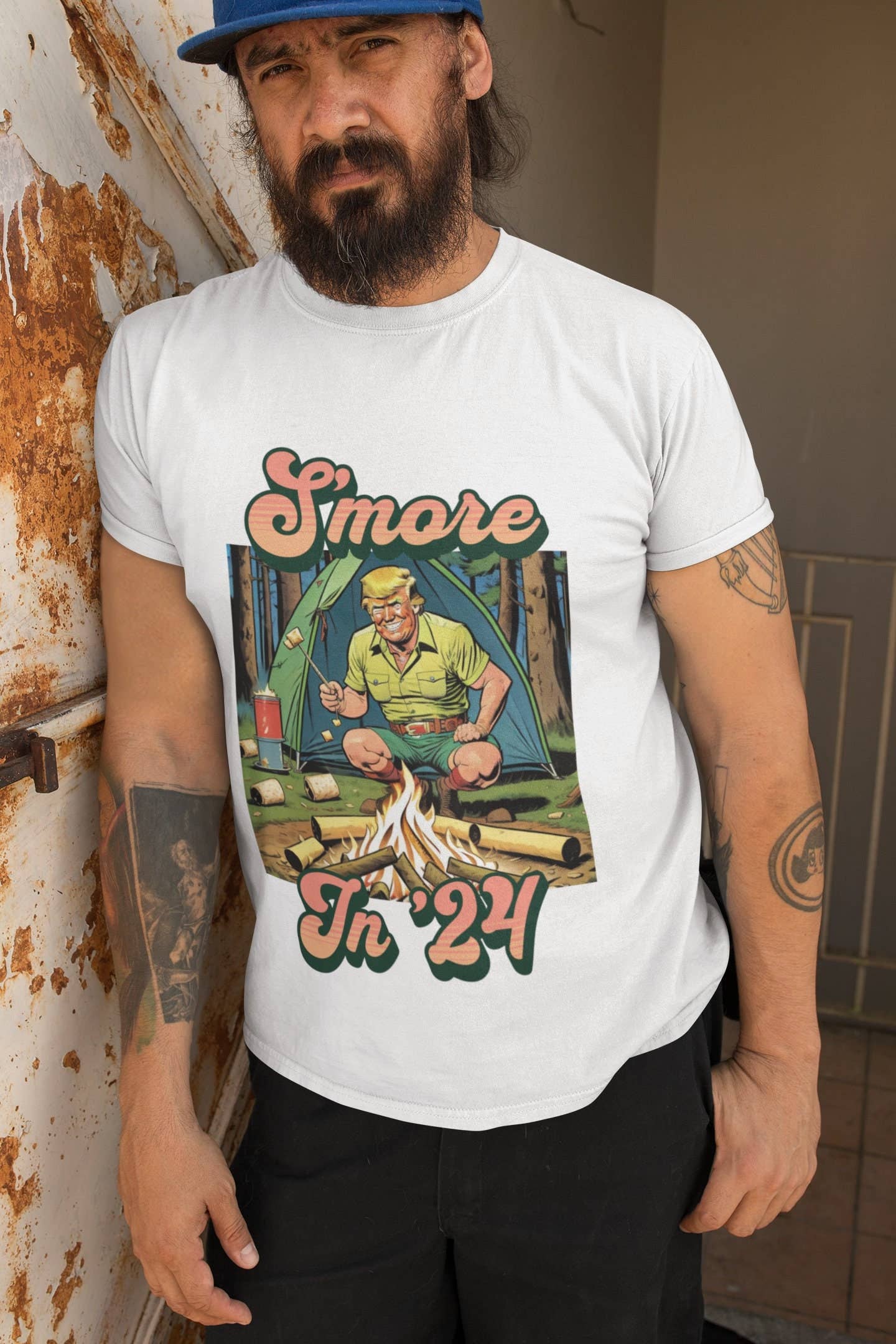 Smore in 24 Donald Trump 2024 Funny Patriotic T-Shirt