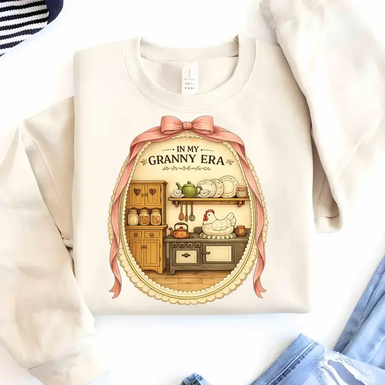 In My Granny Era Vintage Frame Sweatshirt