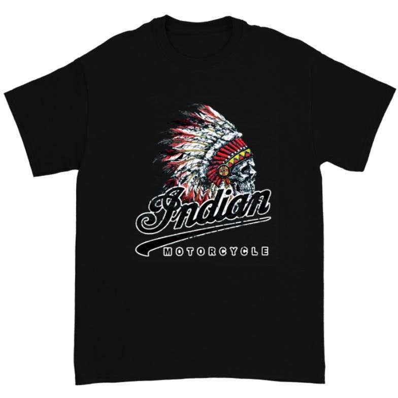 Indian Custom Motorcycle Racer Vintage Biker Unisex T-Shirt