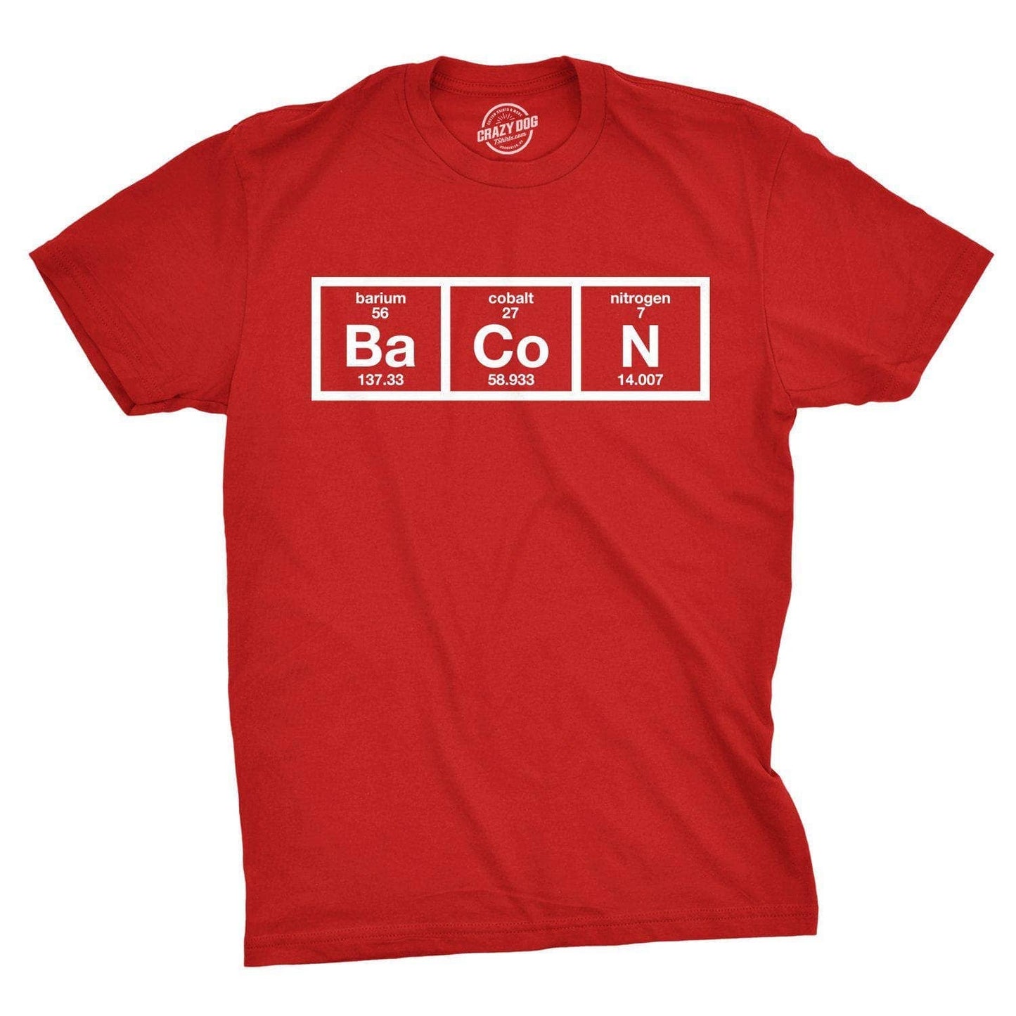 Chemistry of Bacon Youth Tshirt Science Graphic Tee Kids